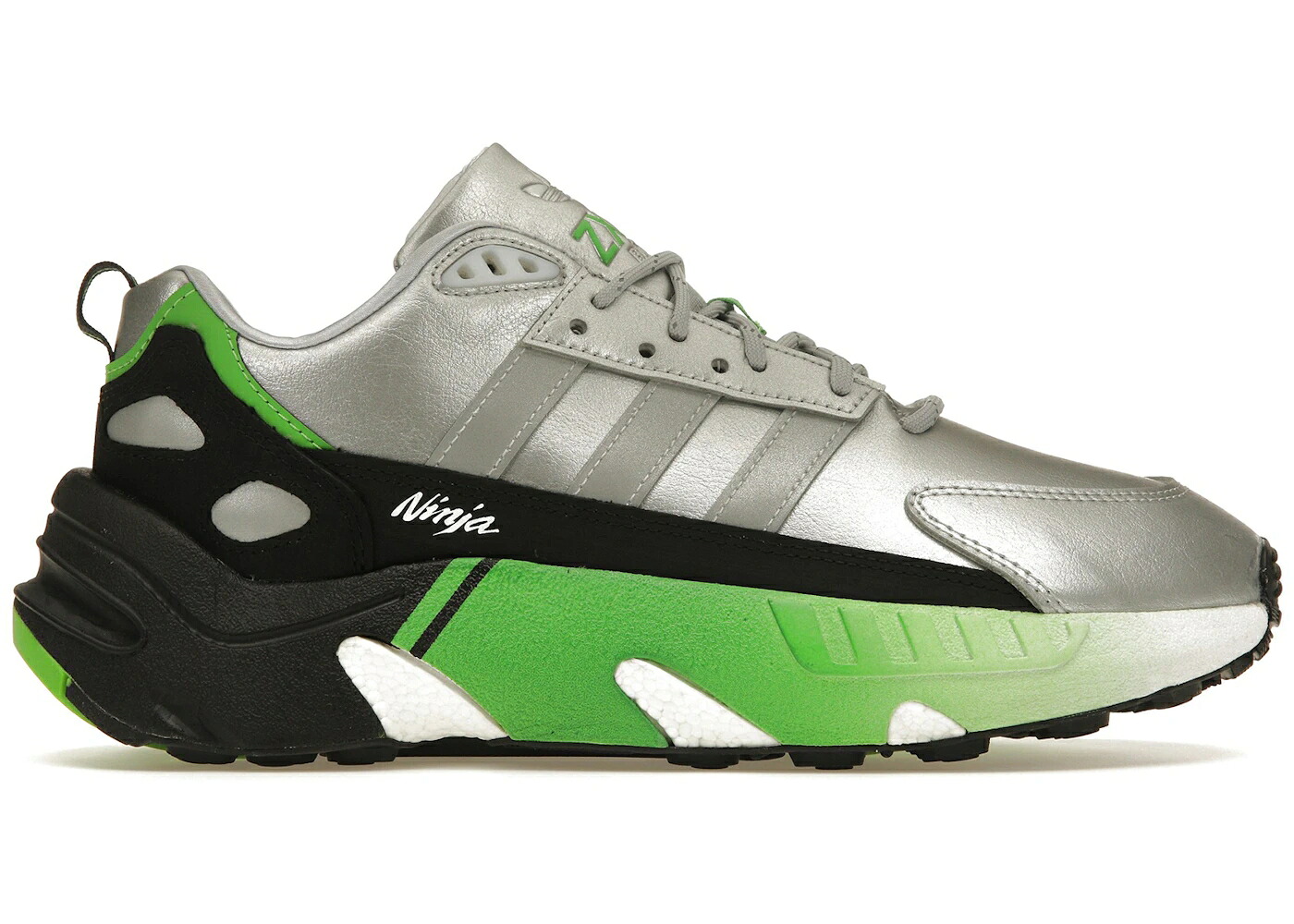 アディダス ブースト しろがね色 しろがね色 スニーカー メンズ ADIDAS ZX 22 BOOST KAWASAKI NINJA SILVER METALLIC / SILVER METALLIC SILVER METALLIC