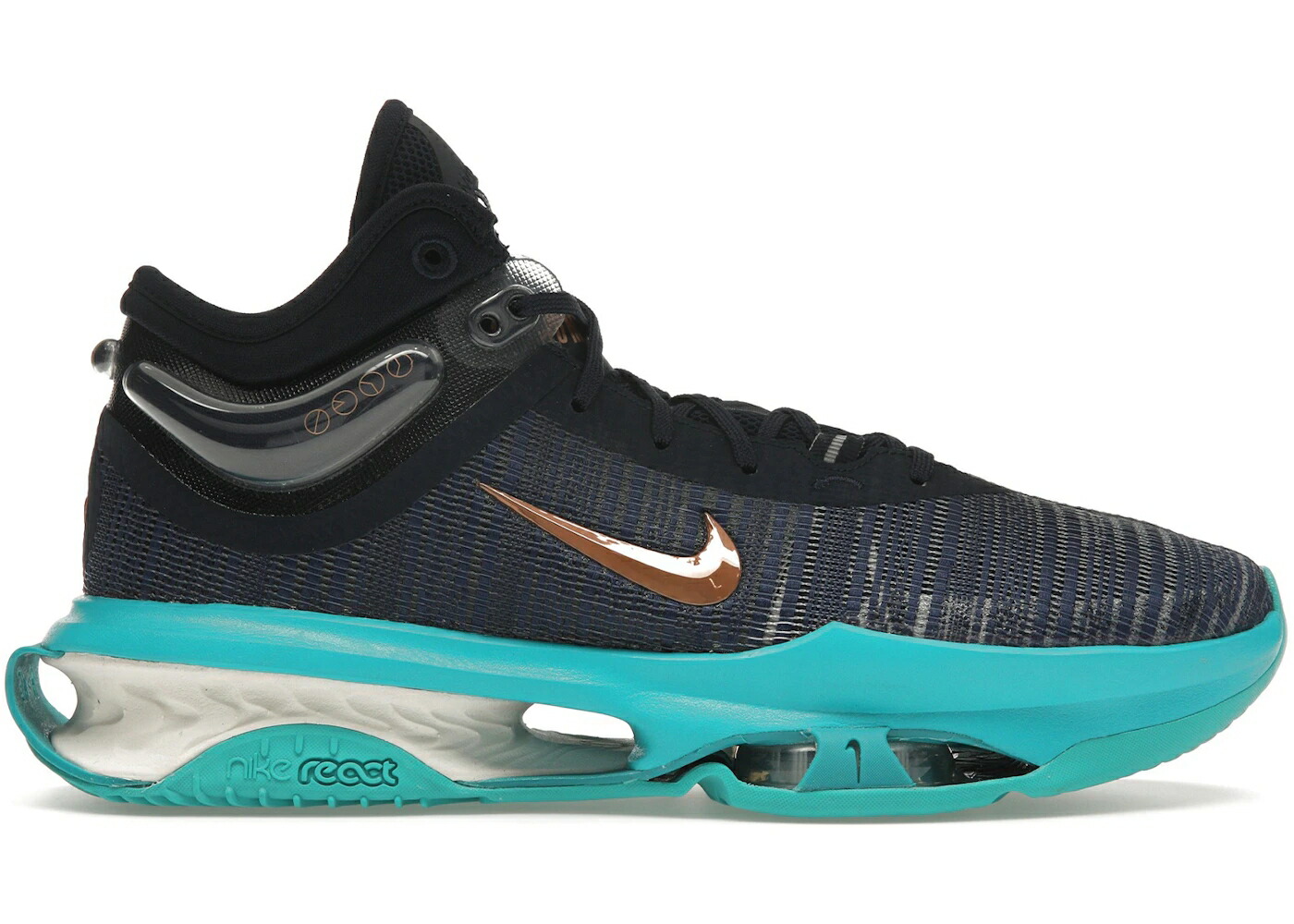 ナイキ ズーム 紺色 ネイビー スニーカー メンズ NIKE AIR ZOOM GT JUMP 2 OBSIDIAN MIDNIGHT NAVY / OBSIDIAN DUSTY CACTUS MIDNIGHT