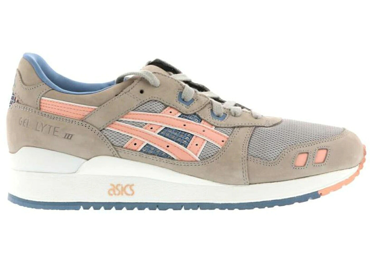 アシックス 先だつものともし火 薄墨色 薄墨色 スニーカー メンズ ASICS GEL-LYTE III RONNIE FIEG FLAMINGO / GREY SALMON