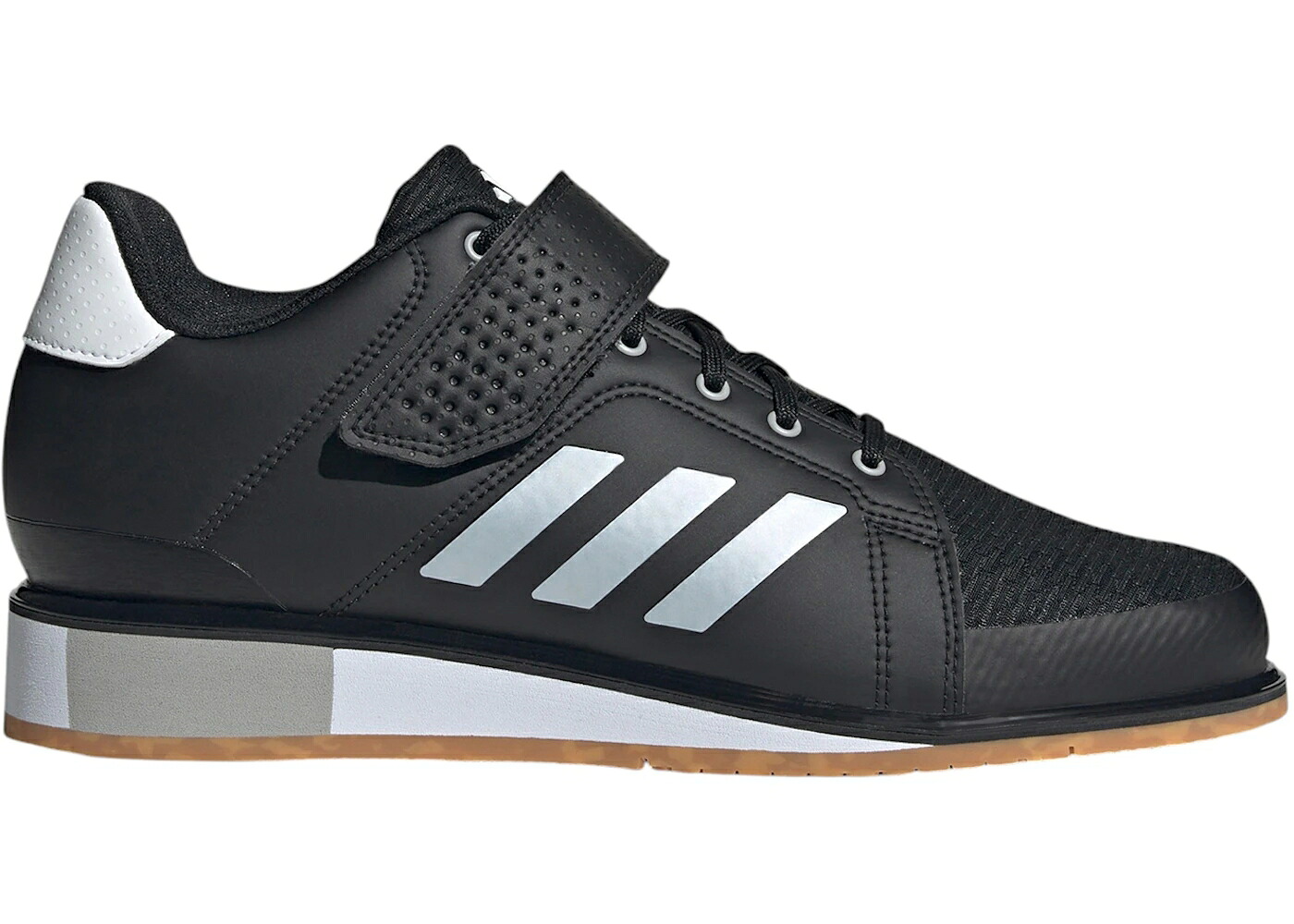 アディダス パワー コア 黒色 ブラック ゼロ 灰色 グレー スニーカー メンズ ADIDAS POWER PERFECT 3 CORE BLACK ZERO METALIC GREY TWO / CORE BLACK ZERO METALIC GREY TWO
