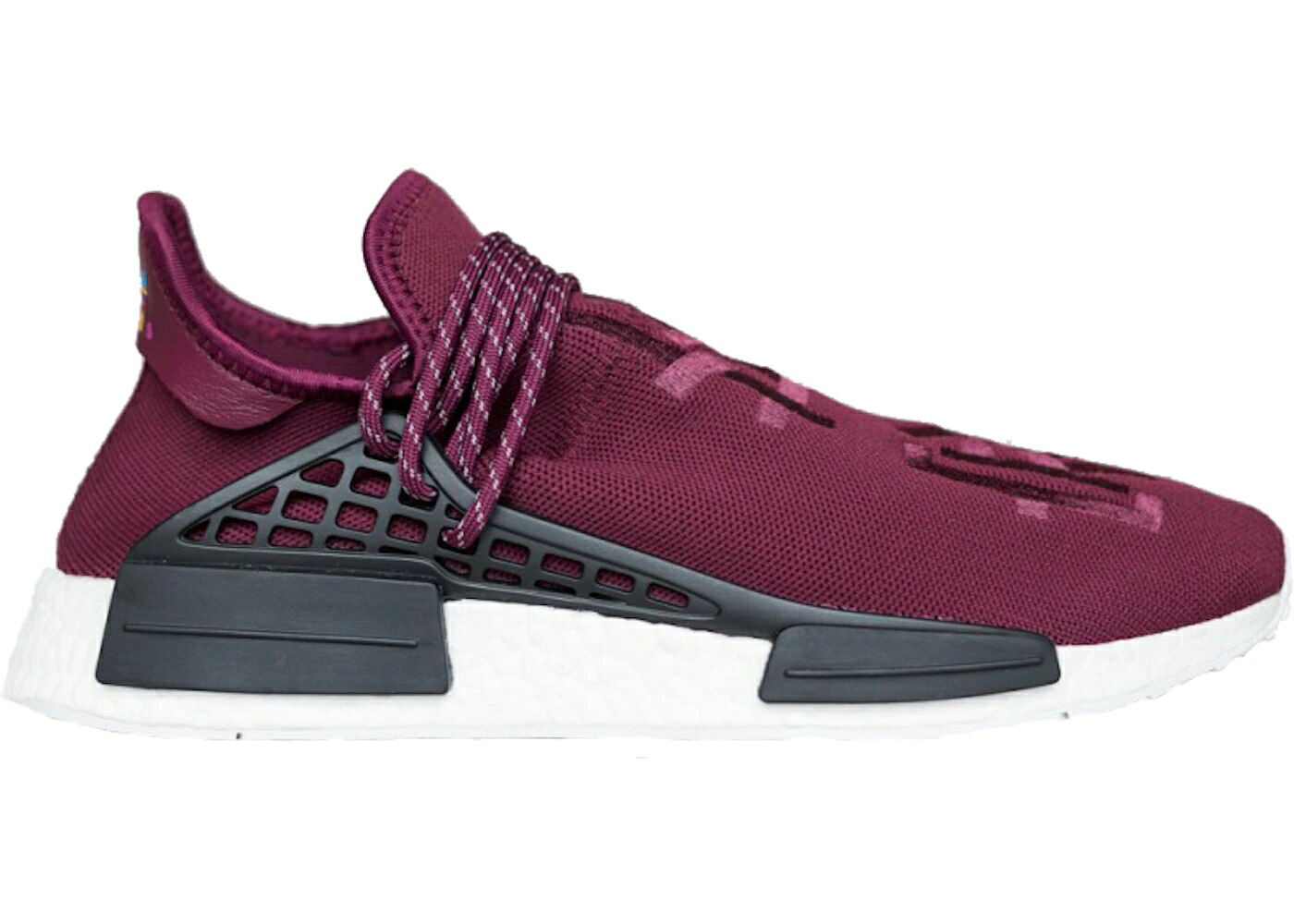 アディダス ぶどう酒色 バーガンディー マルーン 白いこと 白いこと スニーカー メンズ ADIDAS NMD R1 PHARRELL HU FRIENDS AND FAMILY BURGUNDY / MAROON WHITE