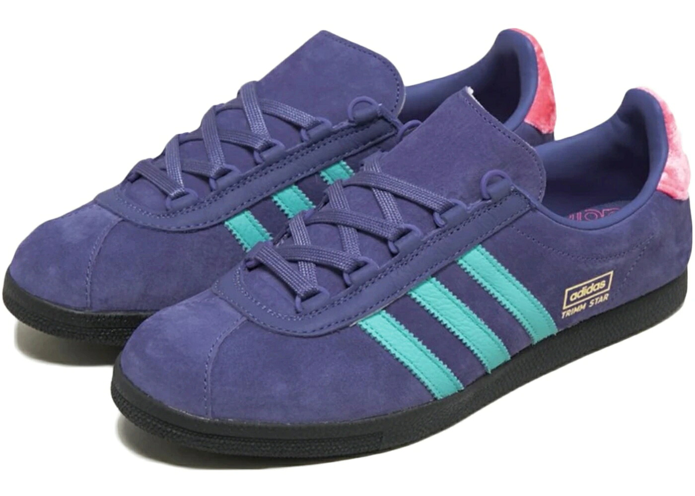 アディダス ピンク 紫 パープル SIZE? スニーカー メンズ ADIDAS TRIMM STAR THE LOST ONES MARK EVANS / SEMI SOLAR PINK PURPLE PULSE｜スニケス