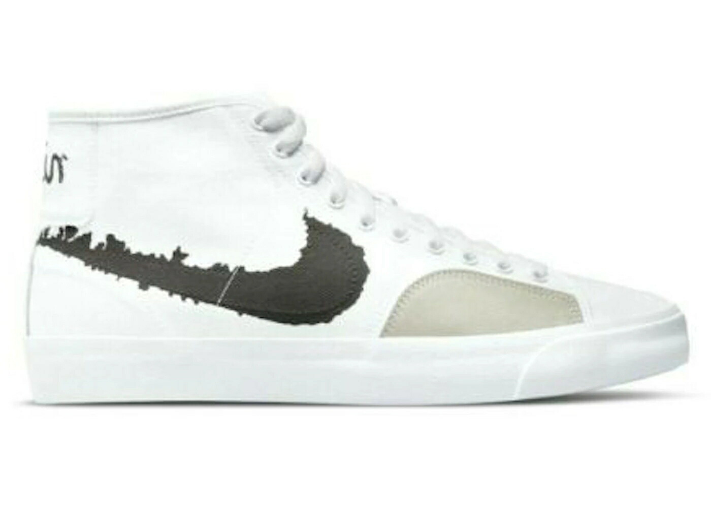 ナイキ エスビー ブレイザー コート ミッド 白色 ホワイト 黒色 ブラック スニーカー メンズ NIKE SB BLAZER COURT MID PRM WHITE BLACK / WHITE BLACK