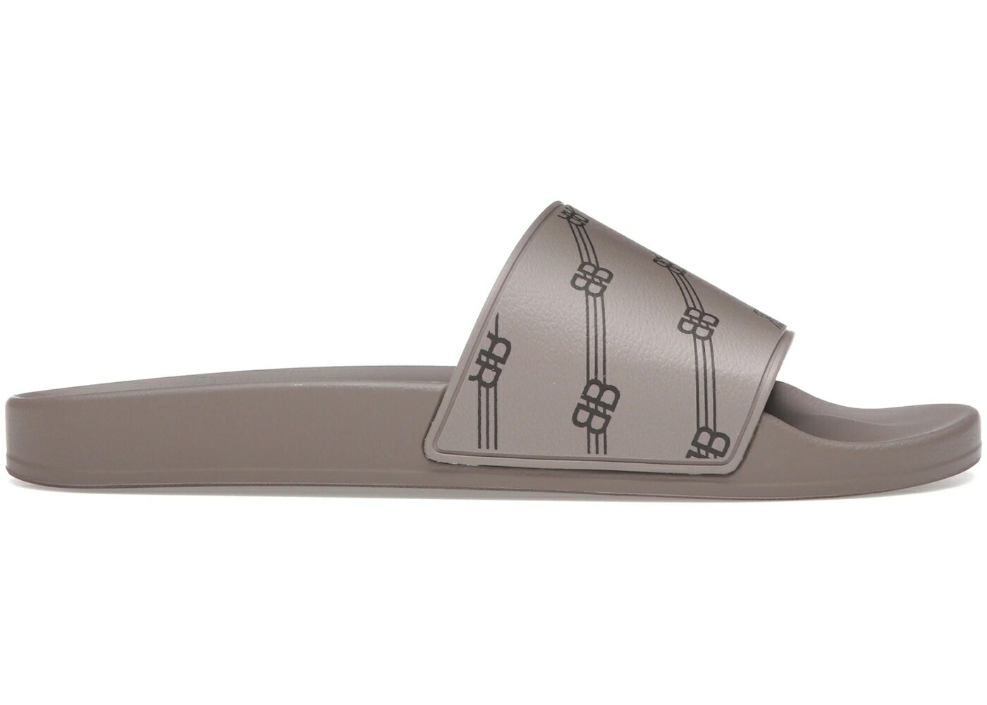 バレンシアガ 茶色 ブラウン 黒色 ブラック スニーカー メンズ BALENCIAGA MONOGRAM SLIDES LIGHT BROWN BLACK / BROWN BLACK