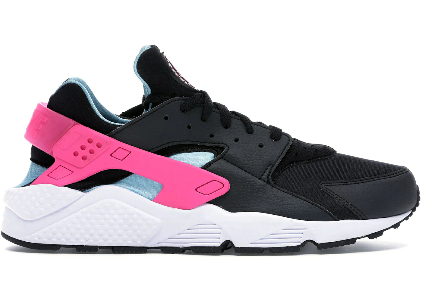 ナイキ ハラチ ラン 黒色 ブラック レーザー 青色 ブルー ハラチラン スニーカー メンズ NIKE AIR HUARACHE RUN BLACK LASER FUCHSIA BLUE GALE / BLACK LASER FUCHSIA BLUE GALE