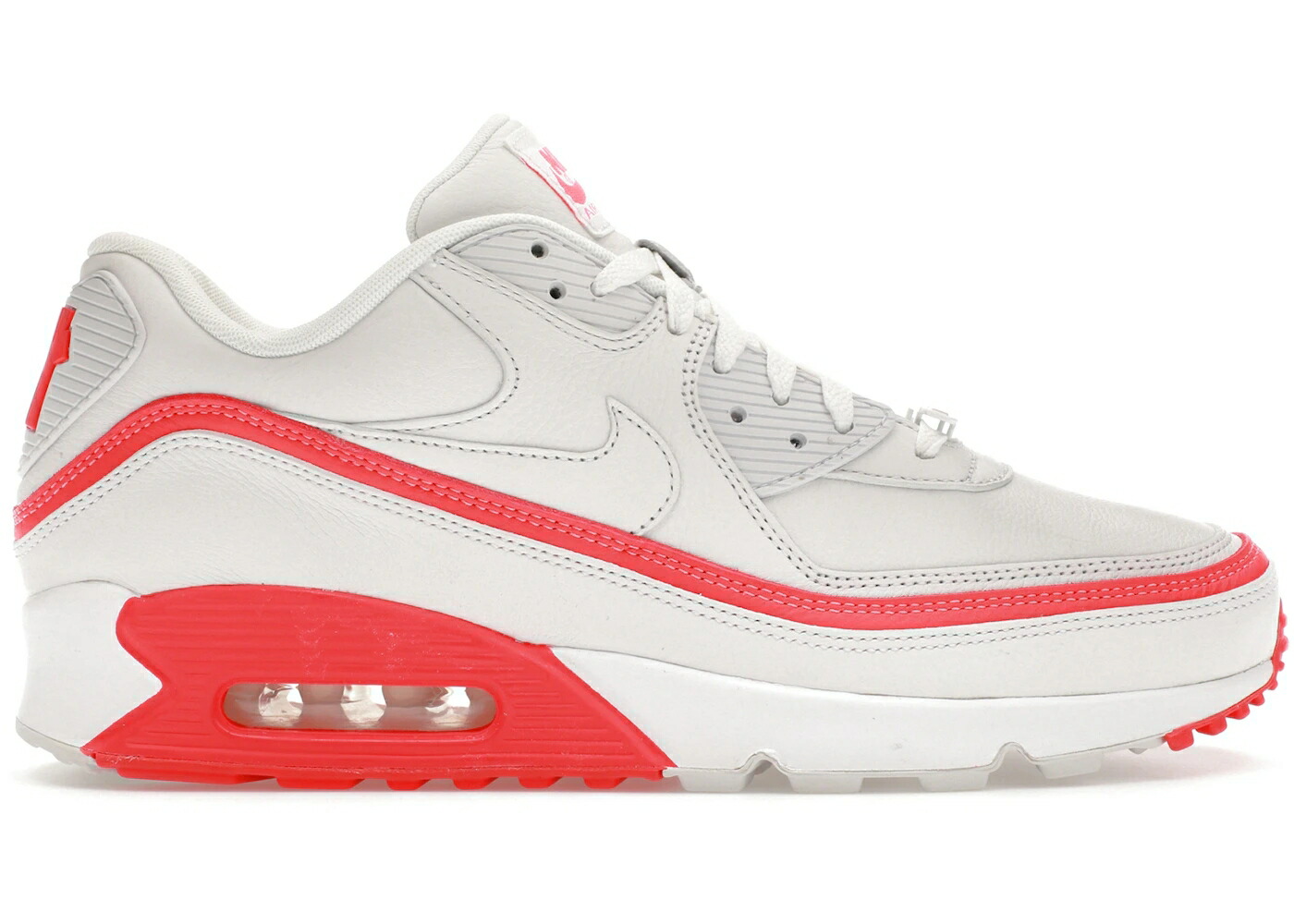 ナイキ マックス アンディフィーテッド 白色 ホワイト 赤 レッド エアマックス スニーカー メンズ NIKE AIR MAX 90 UNDEFEATED WHITE SOLAR RED / WHITE SOLAR RED