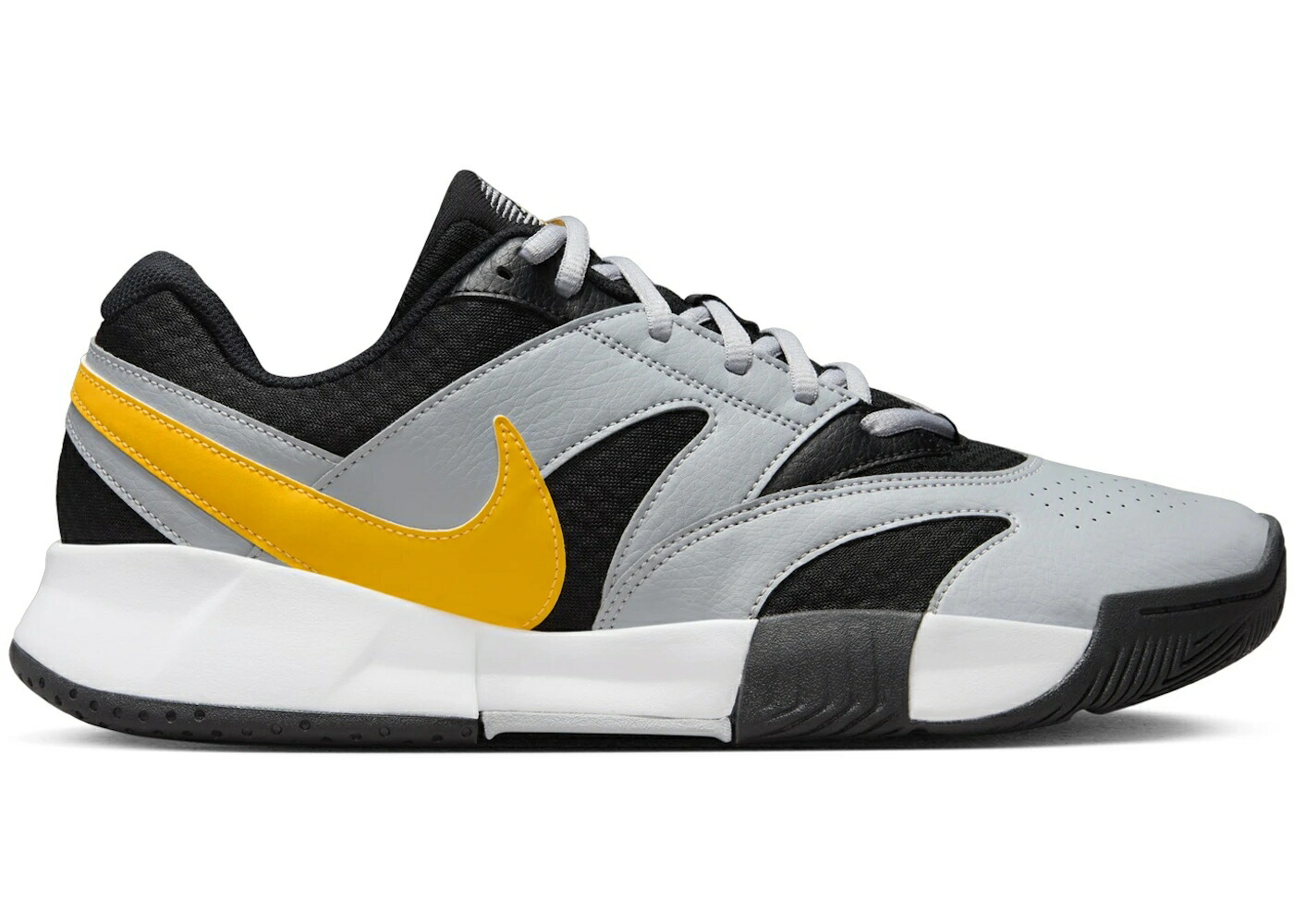 ナイキ コート ライト 黒色 ブラック 灰色 グレー 白色 ホワイト レーザー 橙 オレンジ スニーカー メンズ NIKE COURT LITE 4 BLACK WOLF GREY WHITE LASER ORANGE / BLACK WOLF GREY WHITE LASER