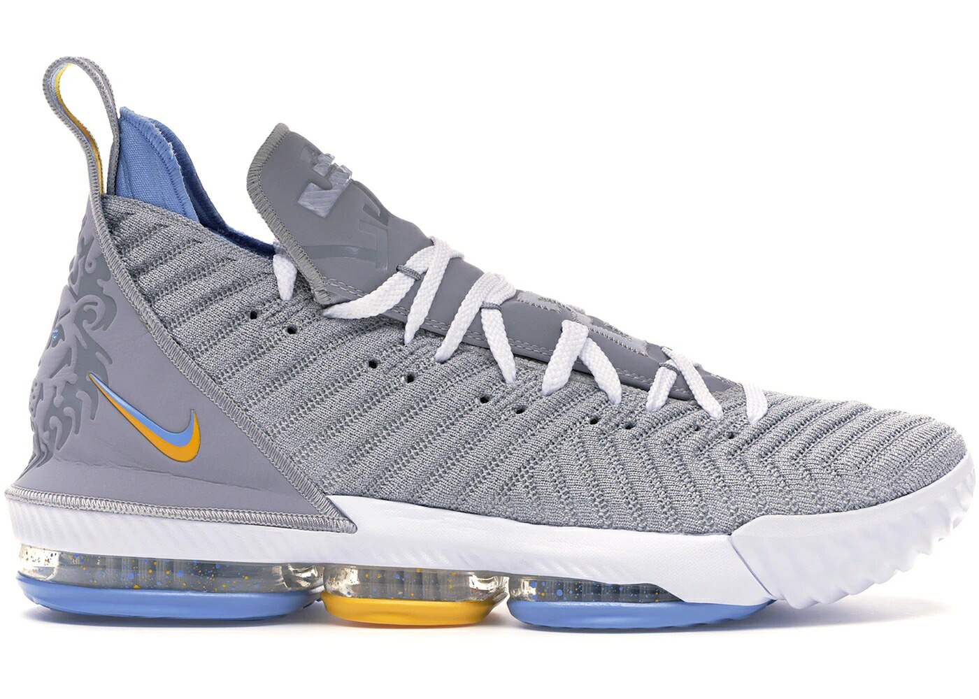 ナイキ レブロン レイカーズ 薄墨色 薄墨色 白いこと 白いこと 青み 青色 スニーカー メンズ NIKE LEBRON 16 MPLS LAKERS / WOLF GREY WHITE UNIVERSITY BLUE