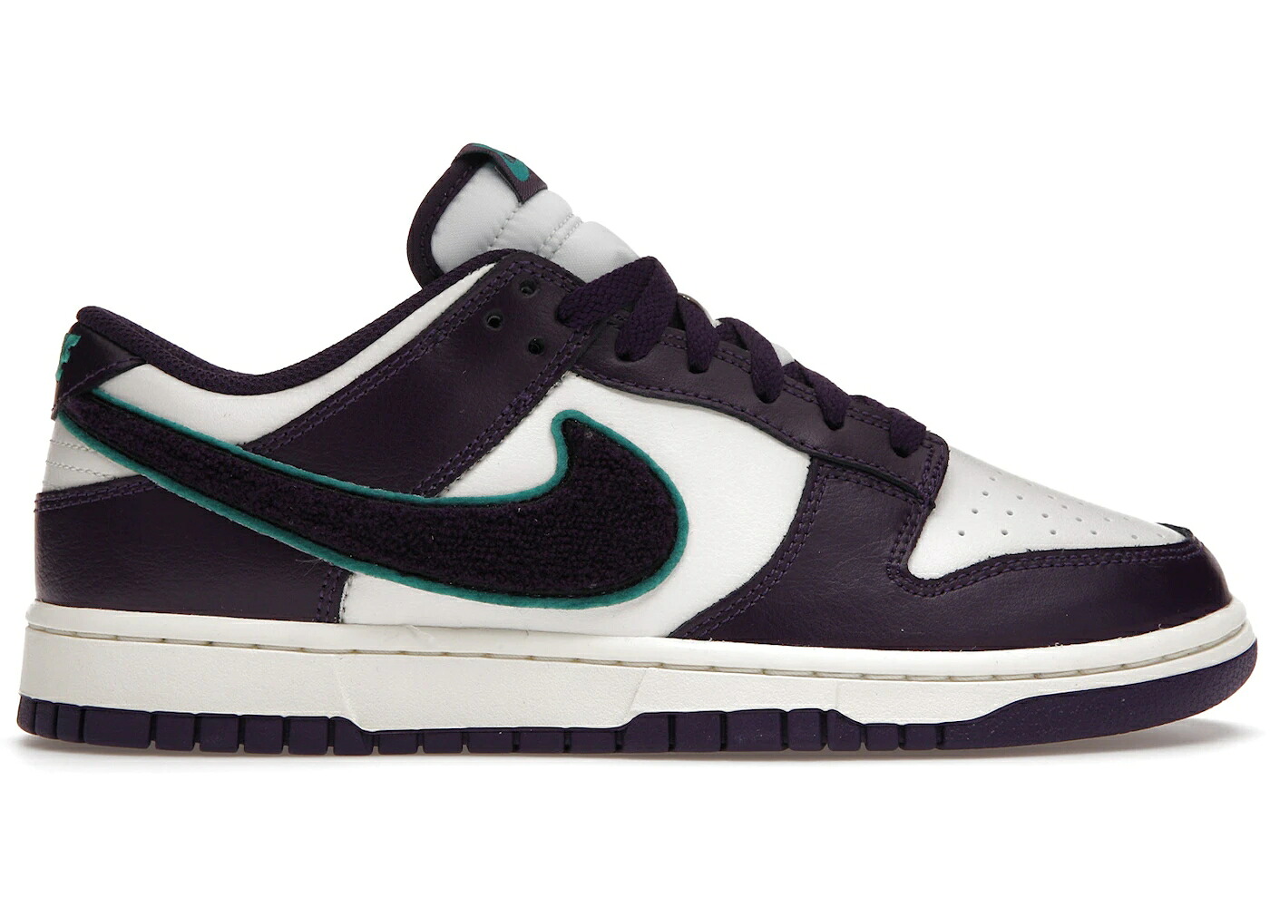 ナイキ ダンク スウッシュ スウォッシュ 地びた 紫 パープル 緑 緑であること ダンクロー スニーカー メンズ NIKE DUNK LOW CHENILLE SWOOSH SAIL GRAND PURPLE / SAIL GRAND PURPLE NEPTUNE GREEN
