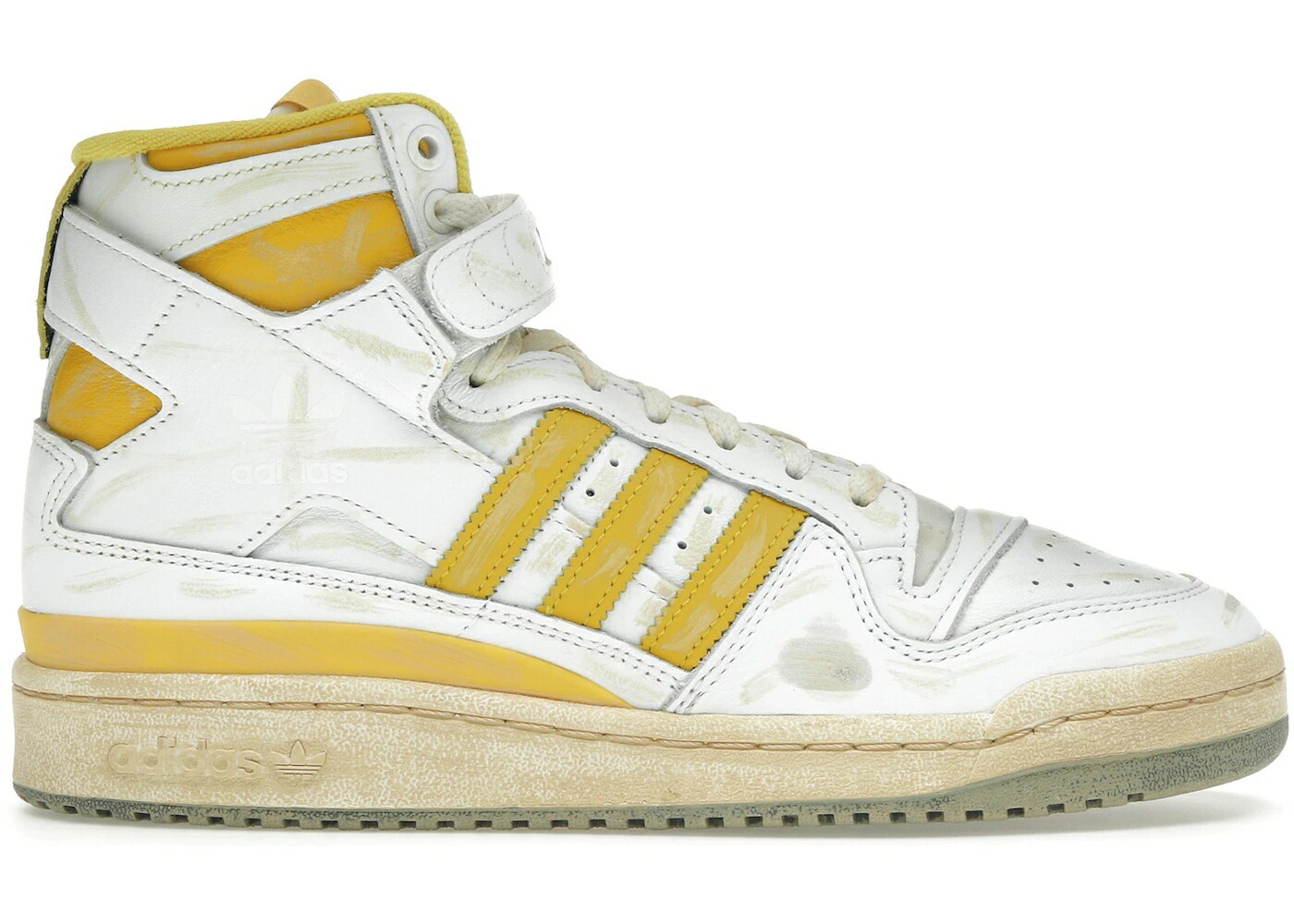 アディダス フォーラム 白色 ホワイト 黄色 イエロー スニーカー メンズ ADIDAS FORUM 84 HI AEC WHITE HAZY YELLOW / CLOUD WHITE HAZY YELLOW CLOUD