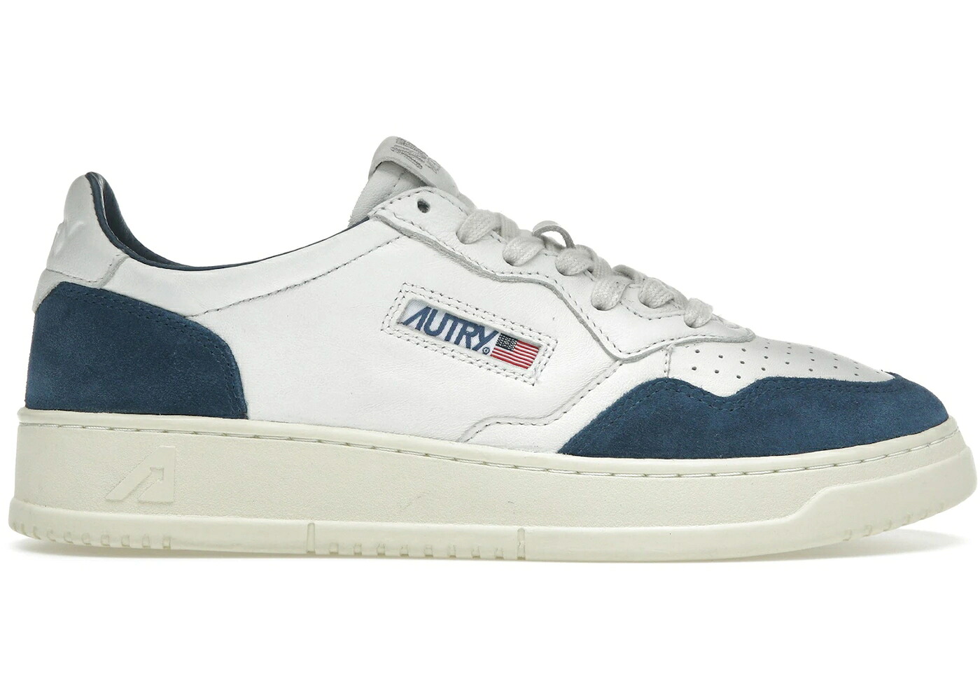 なめし革 白いこと 白いこと スニーカー メンズ AUTRY MEDALIST LEATHER LOW WHITE CAPRI / WHITE CAPRI