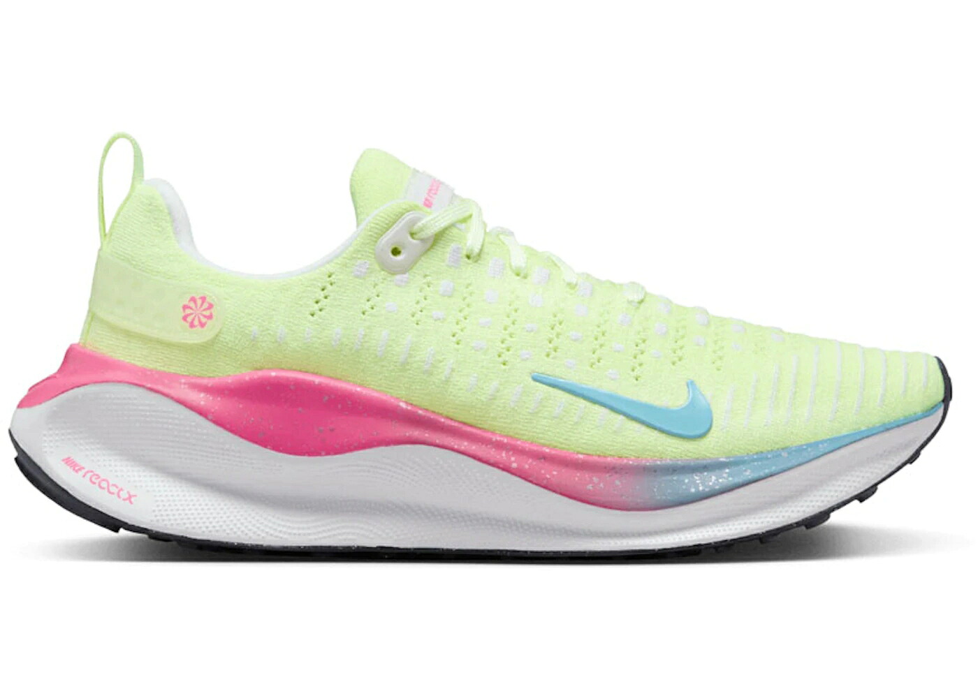 ナイキ 幽客 青み 青色 白いこと 白いこと WOMEN\u0027S スニーカー レディース NIKE REACTX INFINITY RUN 4 BARELY VOLT AQUARIUS BLUE (WOMEN\u0027S) / BARELY VOLT WHITE OBSIDIAN