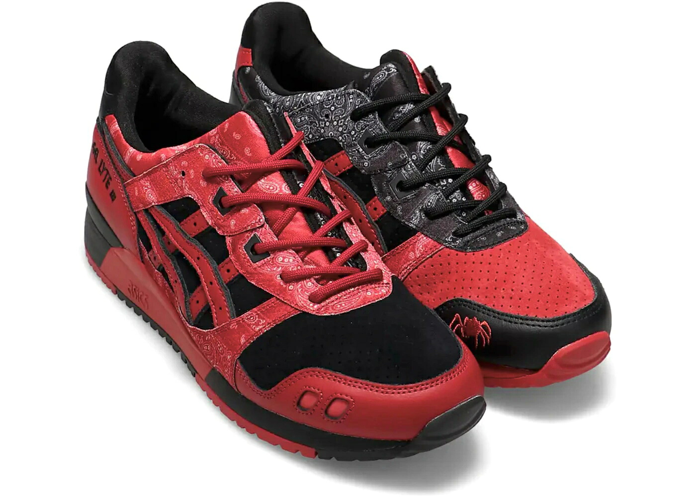 アシックス 先だつもの点火装置 赤 赤いこと 細蟹 黒いこと 黒いこと スニーカー メンズ ASICS GEL-LYTE III OG RED SPIDER / BLACK RED