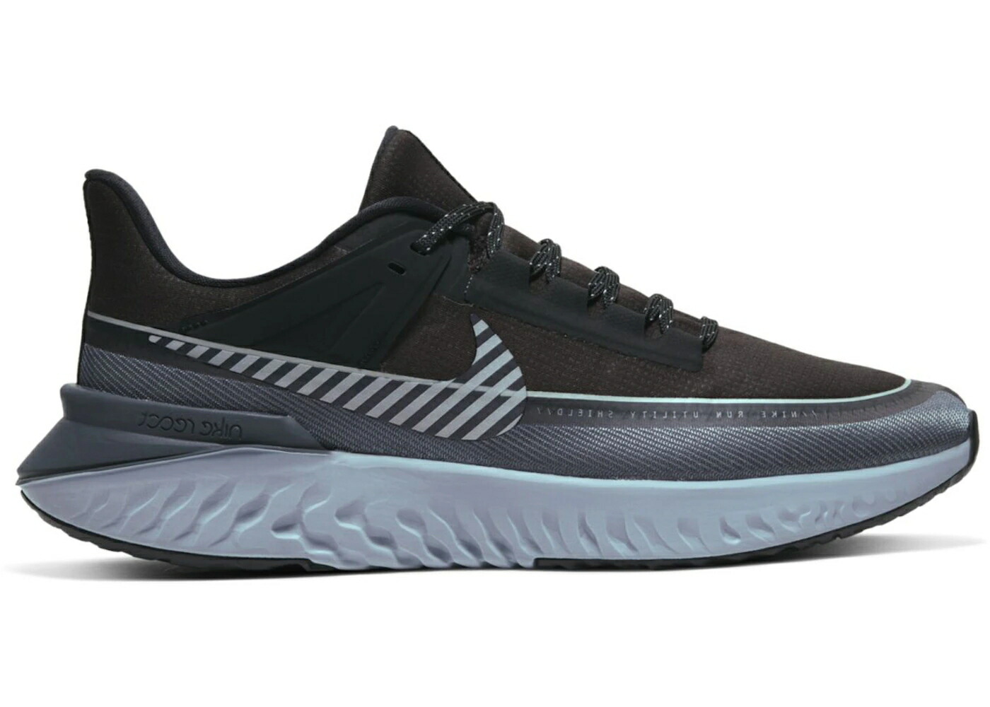 ナイキ レジェンド リアクト 銀色 シルバー 黒色 ブラック 灰色 グレー スニーカー メンズ NIKE LEGEND REACT 2 SHIELD REFLECTIVE SILVER / BLACK REFLECT SILVER DARK GREY