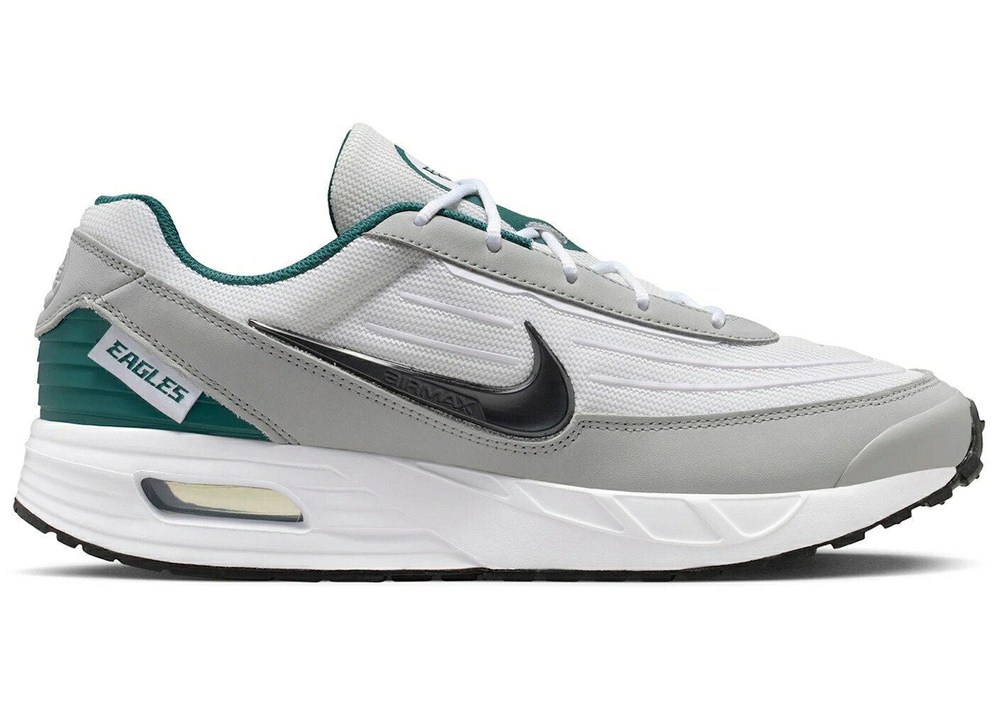 ナイキ マックス フィラデルフィア イーグルス 白色 ホワイト 黒色 ブラック エアマックス スニーカー メンズ NIKE AIR MAX VERSE PHILADELPHIA EAGLES / WHITE SPORT TEAL BLACK｜スニケス