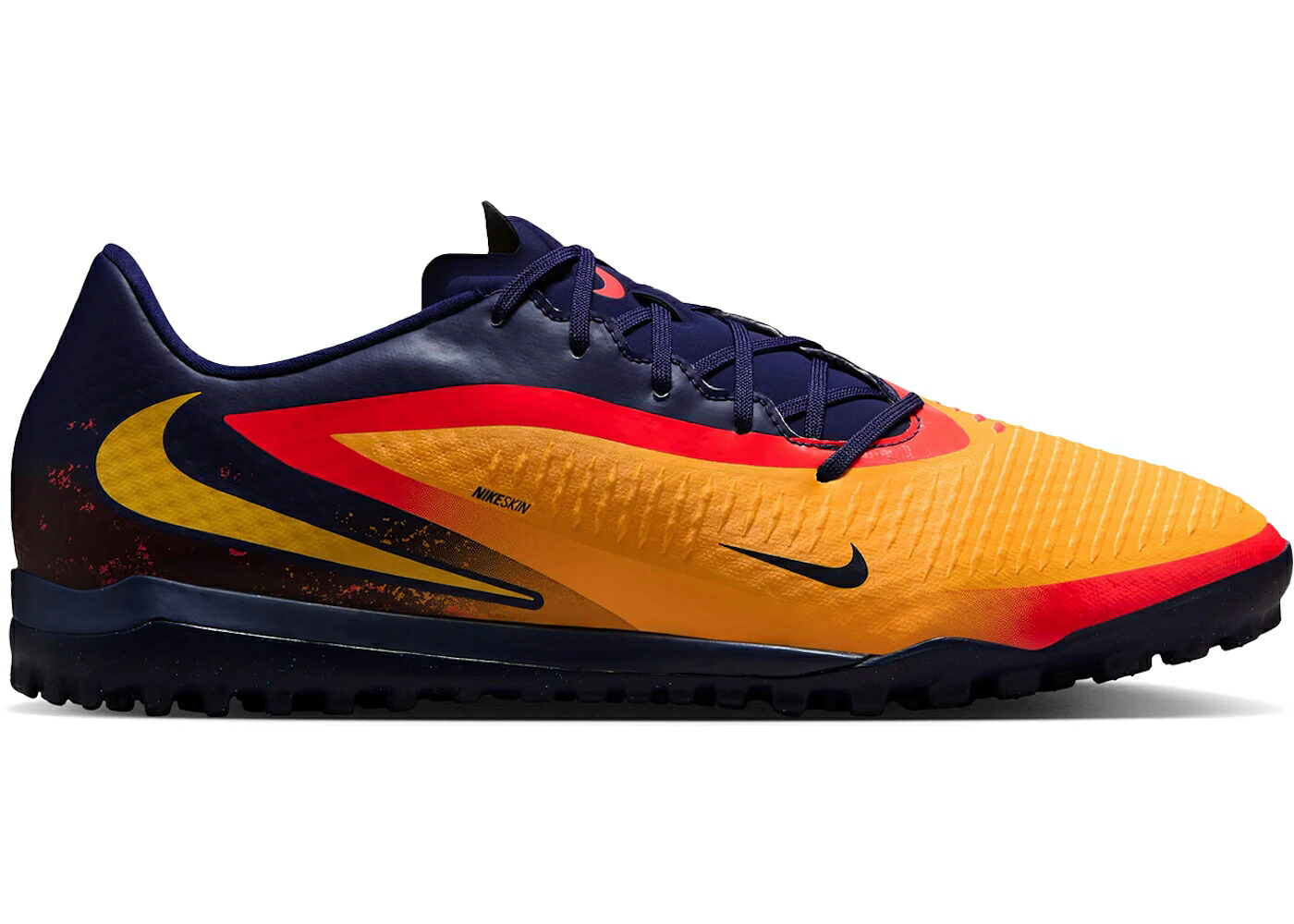 ナイキ 翰林院 レーザ 橙 オレンジ色 青味 青み スニーカー メンズ NIKE PHANTOM 6 LOW ACADEMY TF ERLING HAALAND PRECISION UNDER PRESSURE / LASER ORANGE BLUE VOID LEMON
