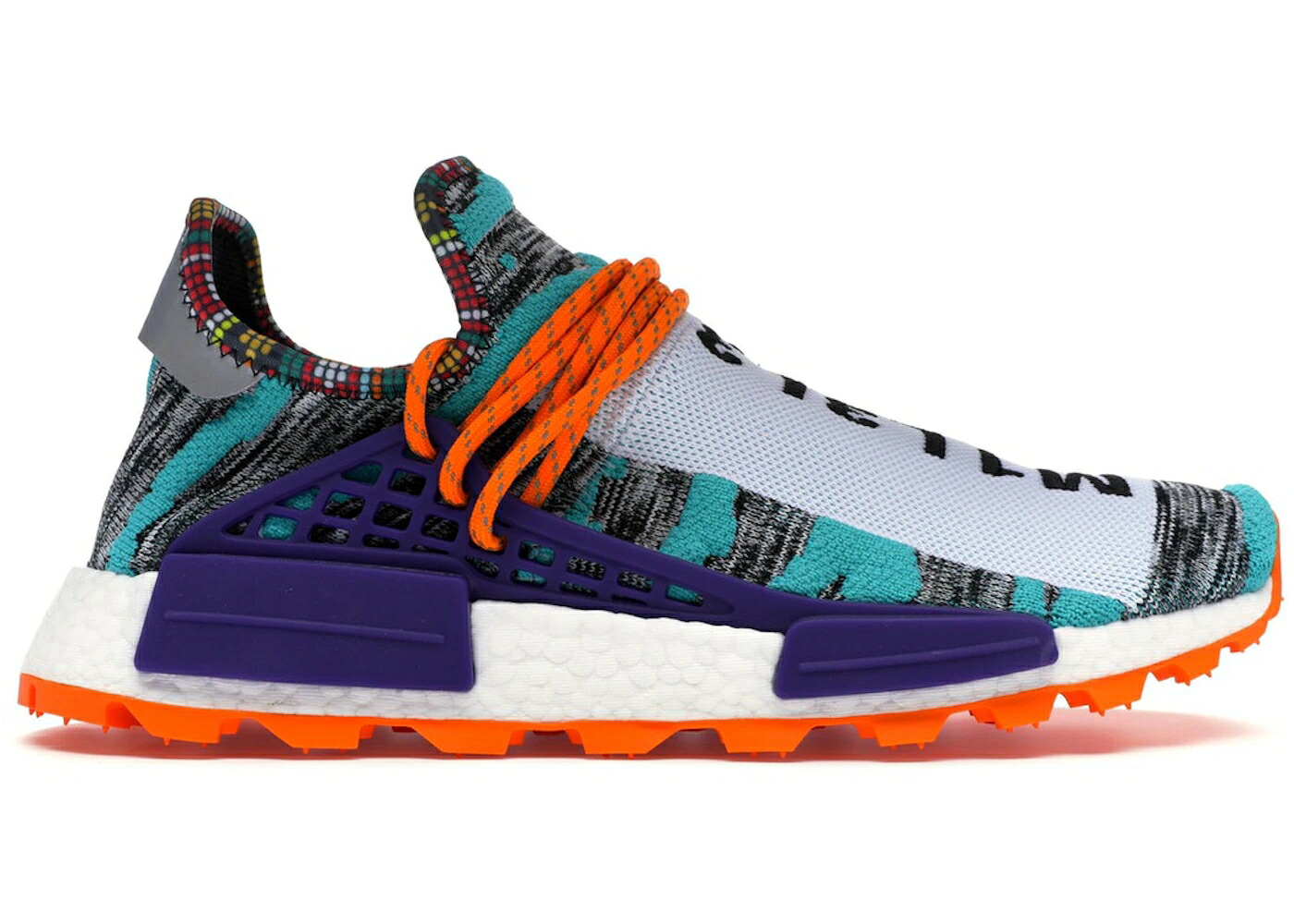 アディダス 橙 オレンジ色 白いこと 白いこと 黒いこと 黒いこと スニーカー メンズ ADIDAS NMD HU PHARRELL SOLAR PACK ORANGE / WHITE BLACK ORANGE