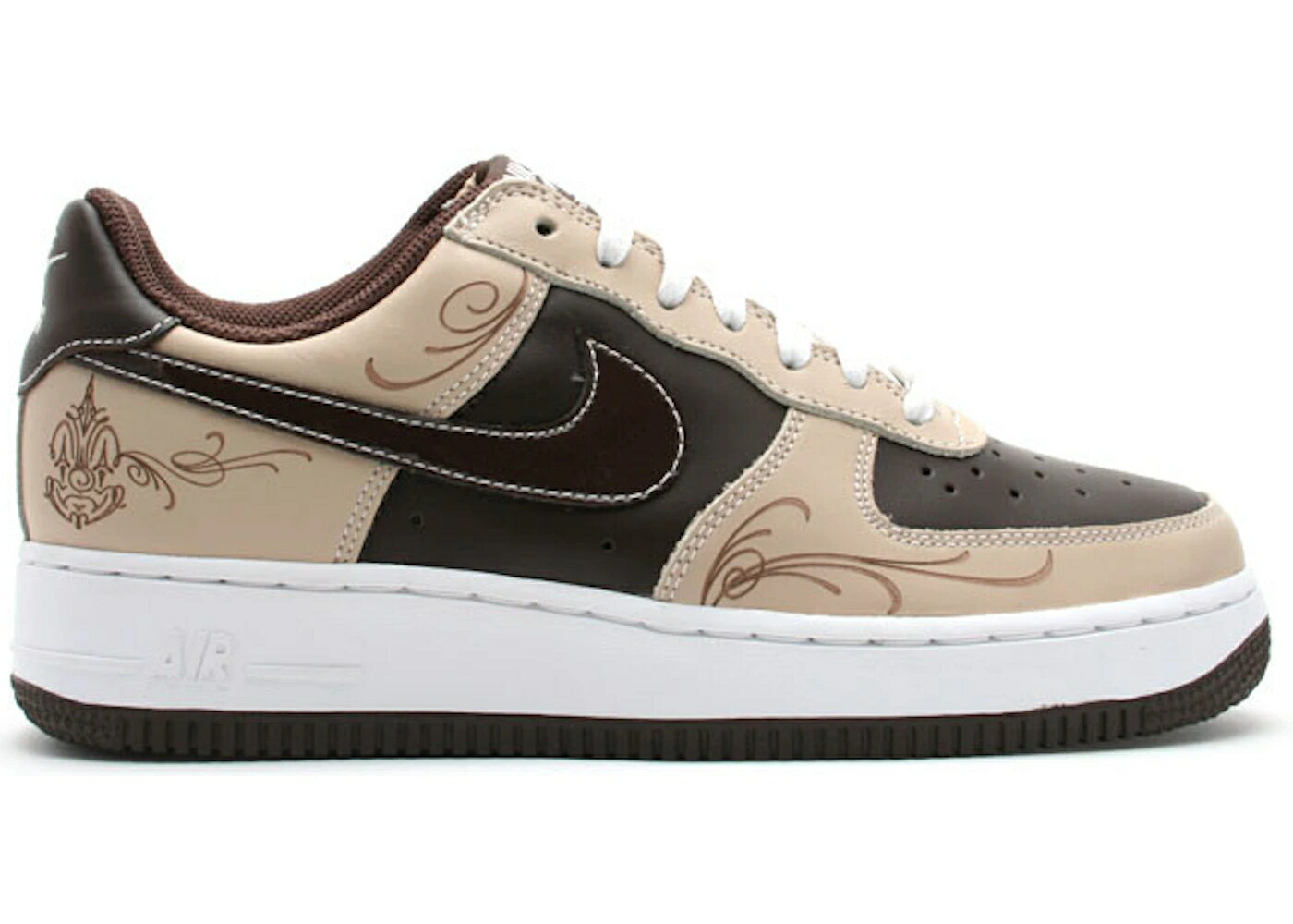 ナイキ 茶色 ブラウン 白色 ホワイト エアフォース スニーカー メンズ NIKE AIR FORCE 1 LOW BROWN PRIDE / LINEN BAROQUE BROWN WHITE