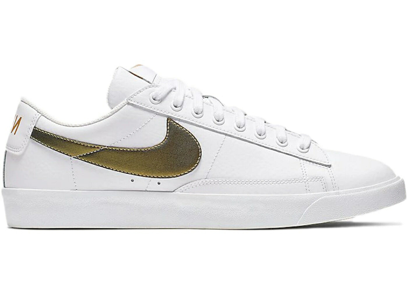 ナイキ ブレイザー プレミアム 白色 ホワイト ゴールド スニーカー メンズ NIKE BLAZER LOW PREMIUM WHITE FIR / WHITE FIR METALLIC GOLD