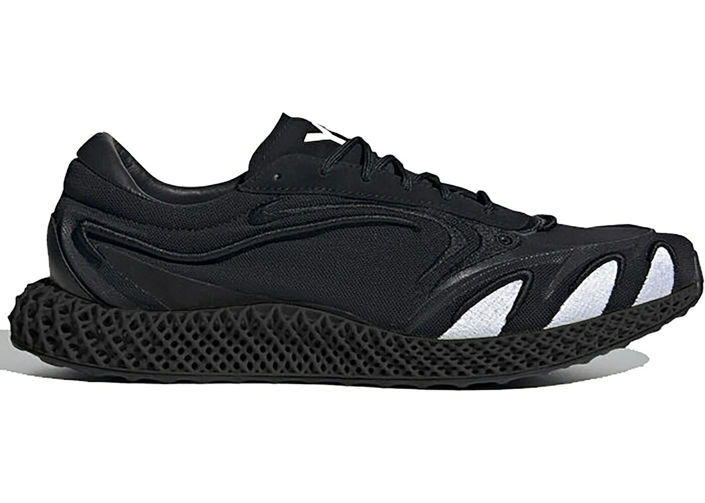 アディダス 黒色 ブラック 白色 ホワイト スニーカー メンズ ADIDAS Y-3 RUNNER 4D BLACK / BLACK FOOTWEAR WHITE BLACK