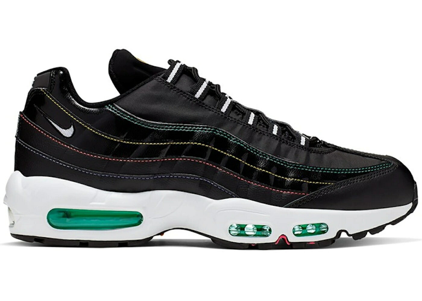 ナイキ マックス ウィンドブレーカー 黒いこと 黒いこと 緑 緑であること 大気圏マックス スニーカー メンズ NIKE AIR MAX 95 WINDBREAKER BLACK / BLACK KINETIC GREEN PSYCHIC