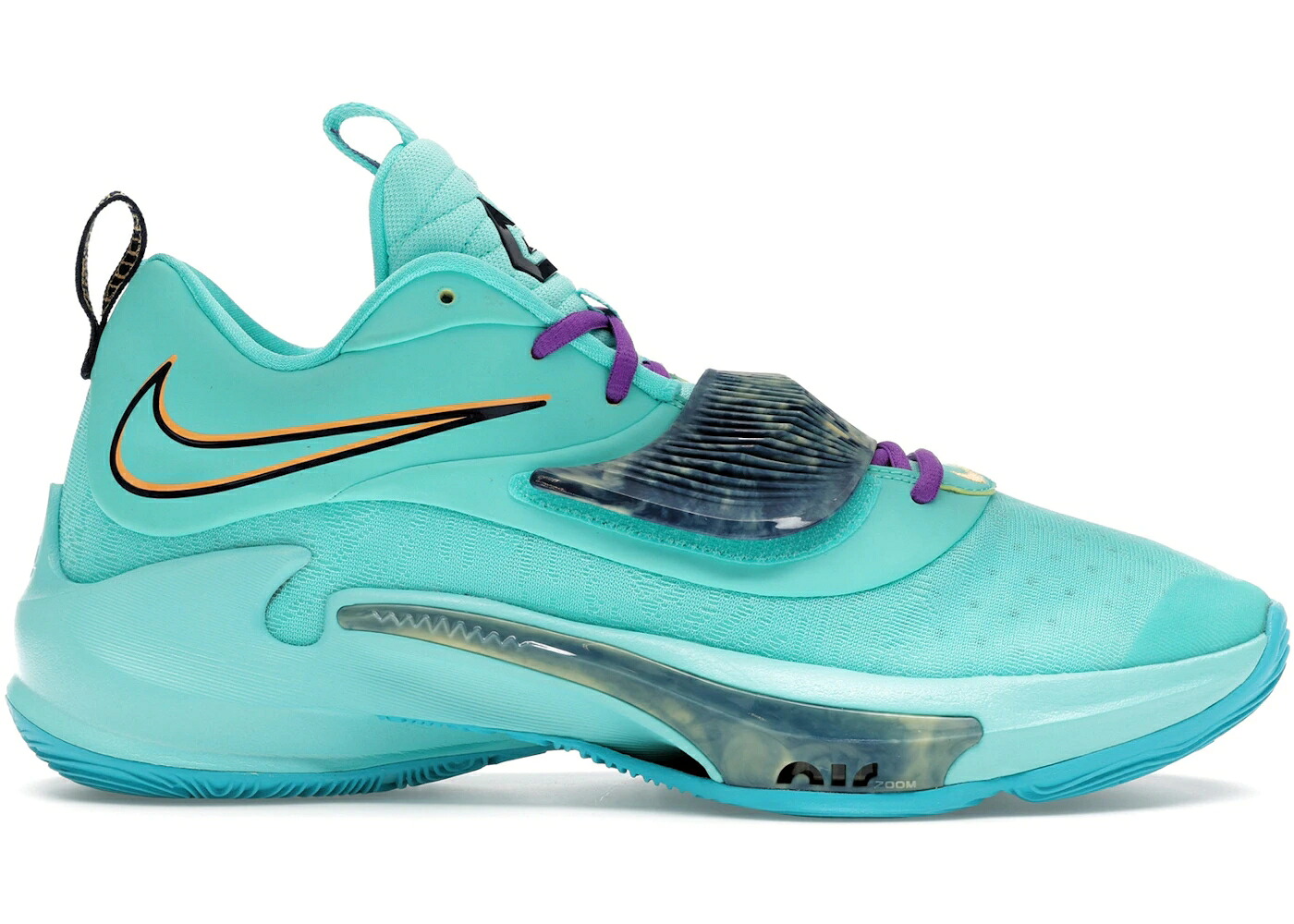 ナイキ 望遠レンズ アクア 紫 パープル 黄味がかった 黄色 望遠レンズフリーク スニーカー メンズ NIKE ZOOM FREAK 3 VIBRANT AQUA / AQUA PURPLE YELLOW