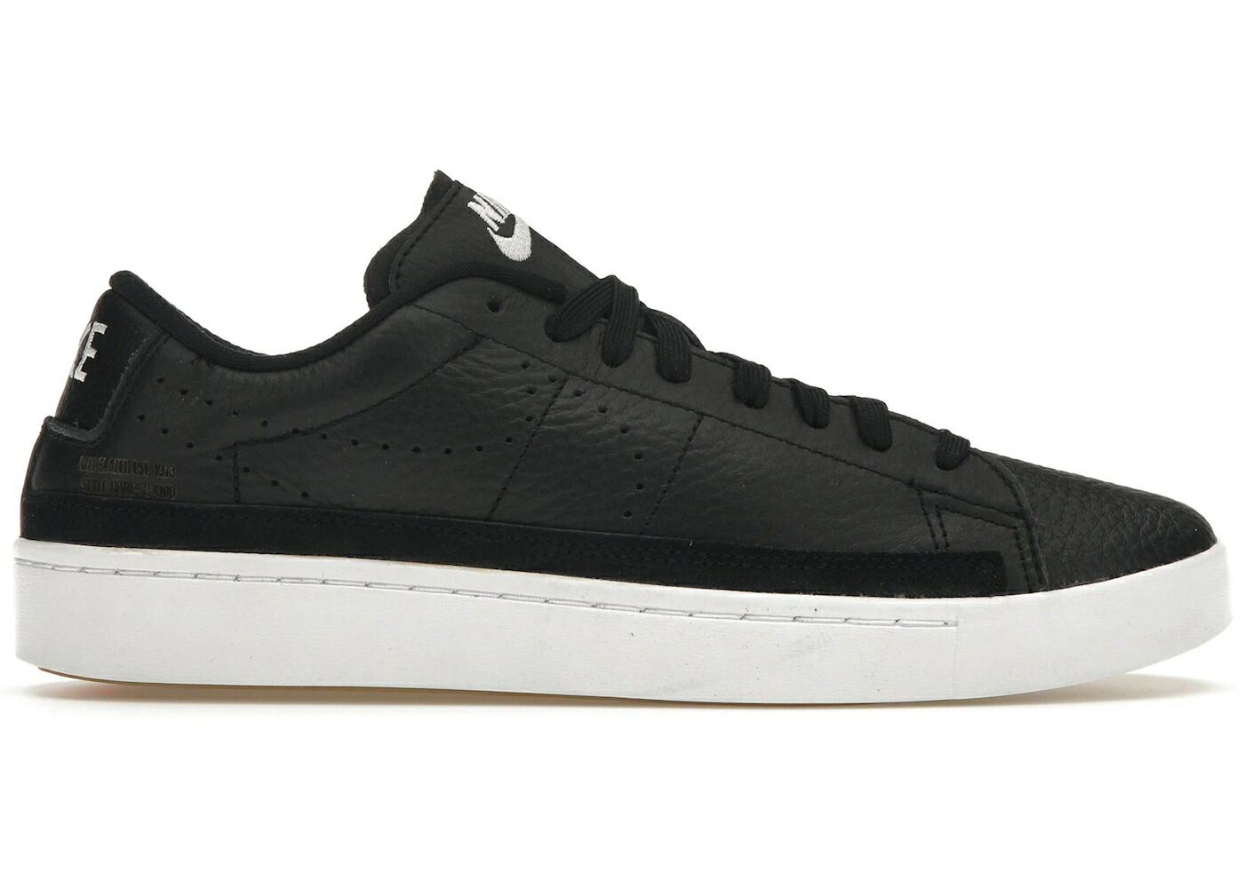 ナイキ ブレイザー 黒色 ブラック 茶色 ブラウン 橙 オレンジ スニーカー メンズ NIKE BLAZER LOW X BLACK / BLACK GUM LIGHT BROWN ORANGE