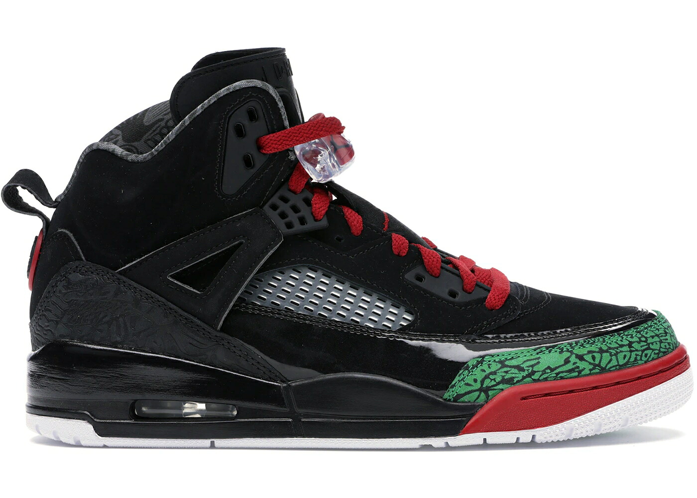 ナイキ ジョーダン 黒いこと 黒いこと 赤 赤いこと 古典派音楽 緑 緑であること スニーカー メンズ JORDAN SPIZIKE BLACK VARSITY RED (2017) / BLACK VARSITY RED CLASSIC GREEN