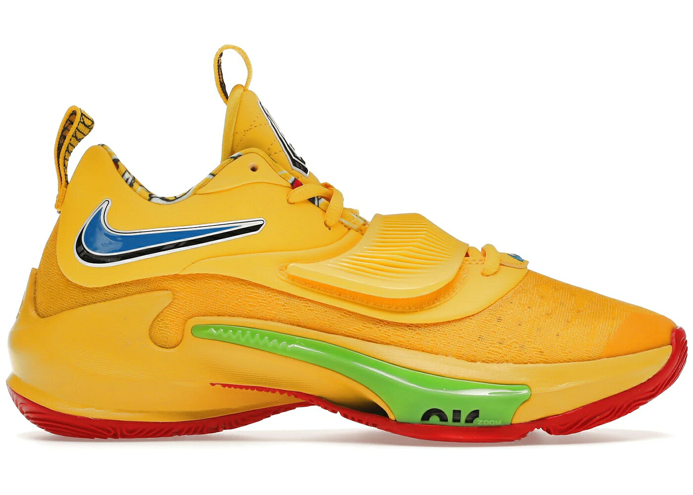ナイキ ズーム 黄色 イエロー 緑 グリーン 青色 ブルー ズームフリーク スニーカー メンズ NIKE ZOOM FREAK 3 NRG UNO YELLOW / YELLOW GREEN BLUE