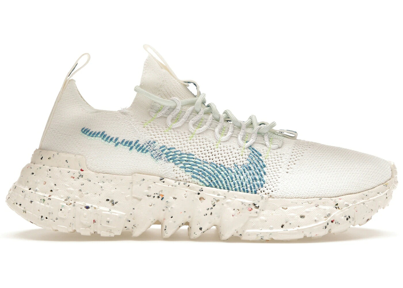 ナイキ 白色 ホワイト スニーカー メンズ NIKE SPACE HIPPIE 01 WHITE ROYAL / WHITE ROYAL