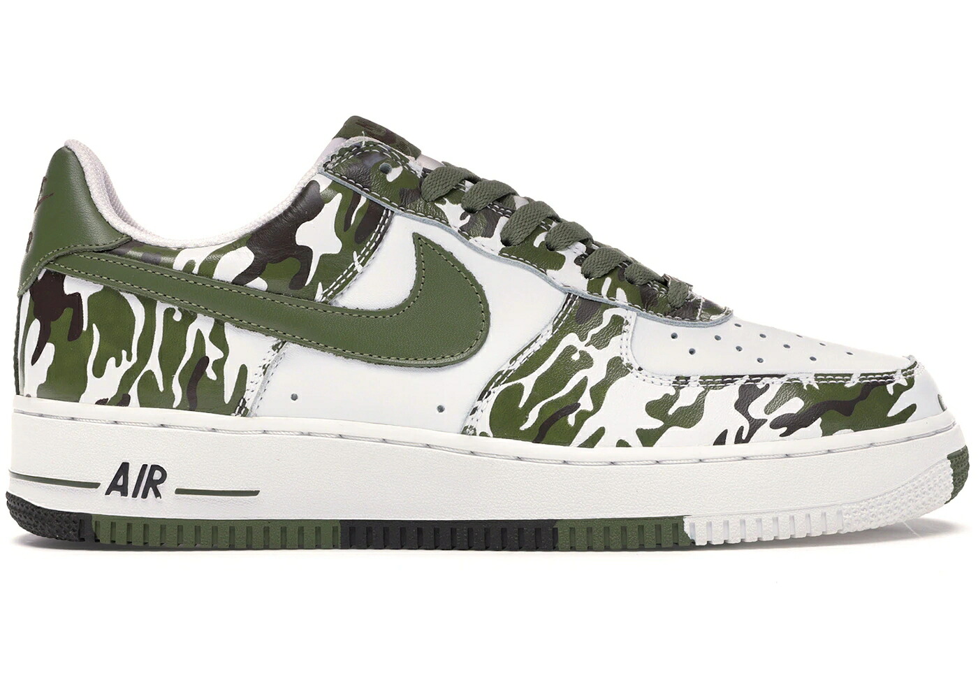 ナイキ 緑 グリーン 白色 ホワイト 茶色 ブラウン エアフォース スニーカー メンズ NIKE AIR FORCE 1 LOW CAMOUFLAGE PALM GREEN / WHITE PALM GREEN BAROQUE BROWN|スニケス
