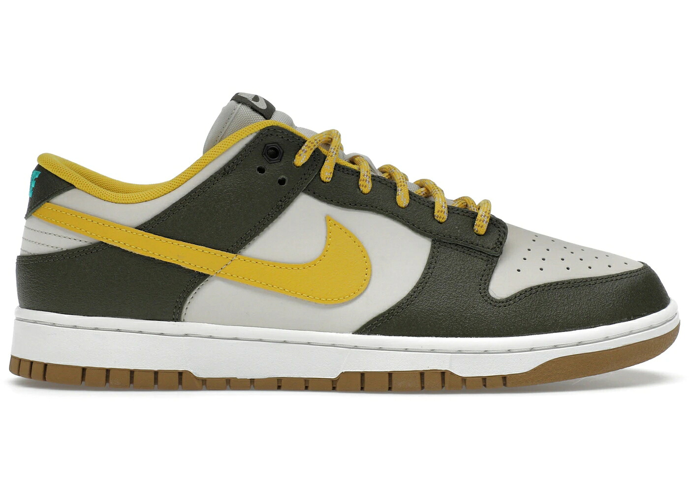 ナイキ ダンク 割り増し金 積貨委託貨物 カーキ 白いこと 白いこと ダンクロー スニーカー メンズ NIKE DUNK LOW RETRO PREMIUM CARGO KHAKI VIVID SULFUR / CARGO KHAKI SUMMIT WHITE CLEAR