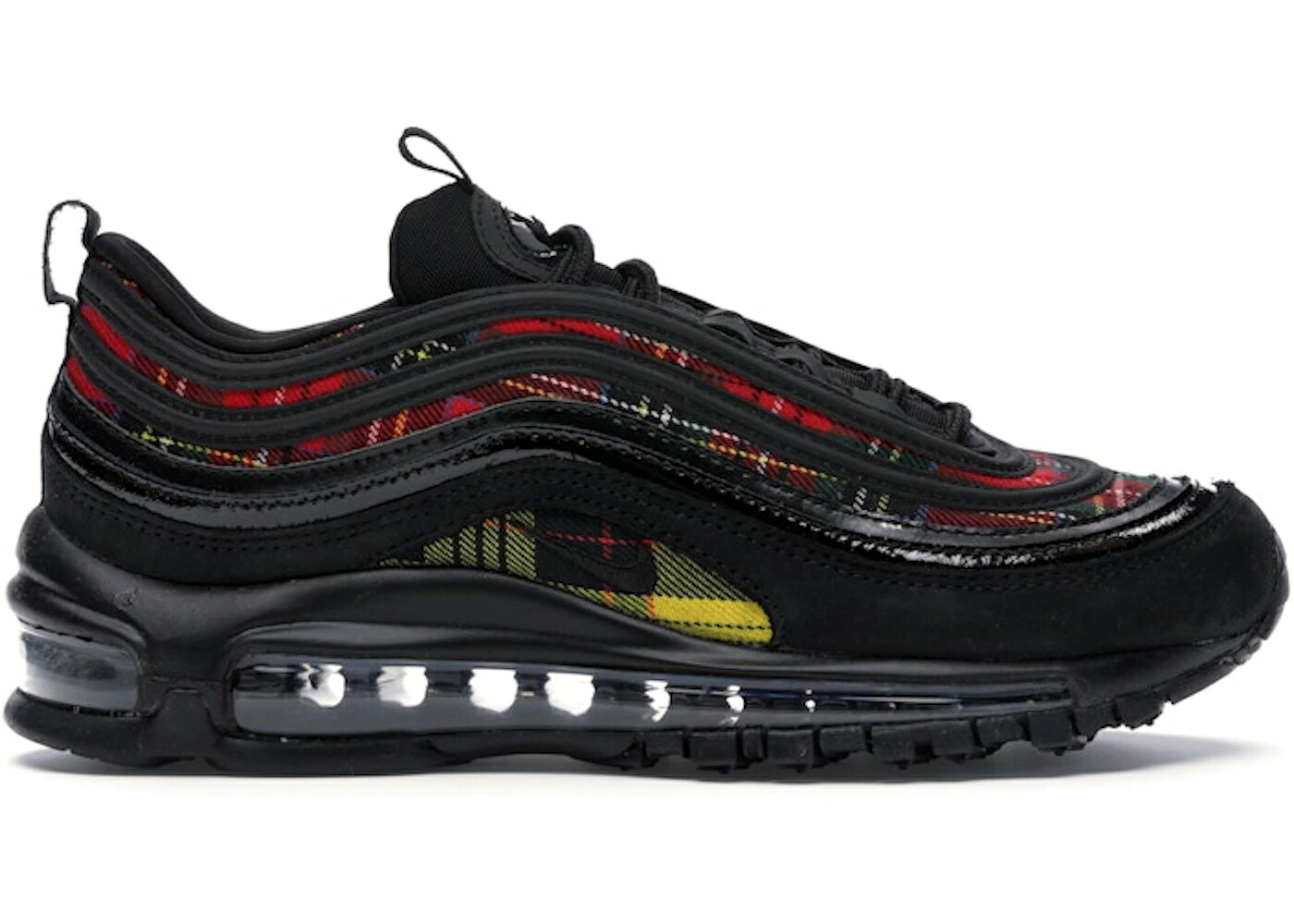 ナイキ マックス 黒いこと 黒いこと 赤 赤いこと 大気圏マックス WOMEN\u0027S スニーカー レディース NIKE AIR MAX 97 TARTAN BLACK (WOMEN\u0027S) / BLACK BLACK UNIVERSITY RED
