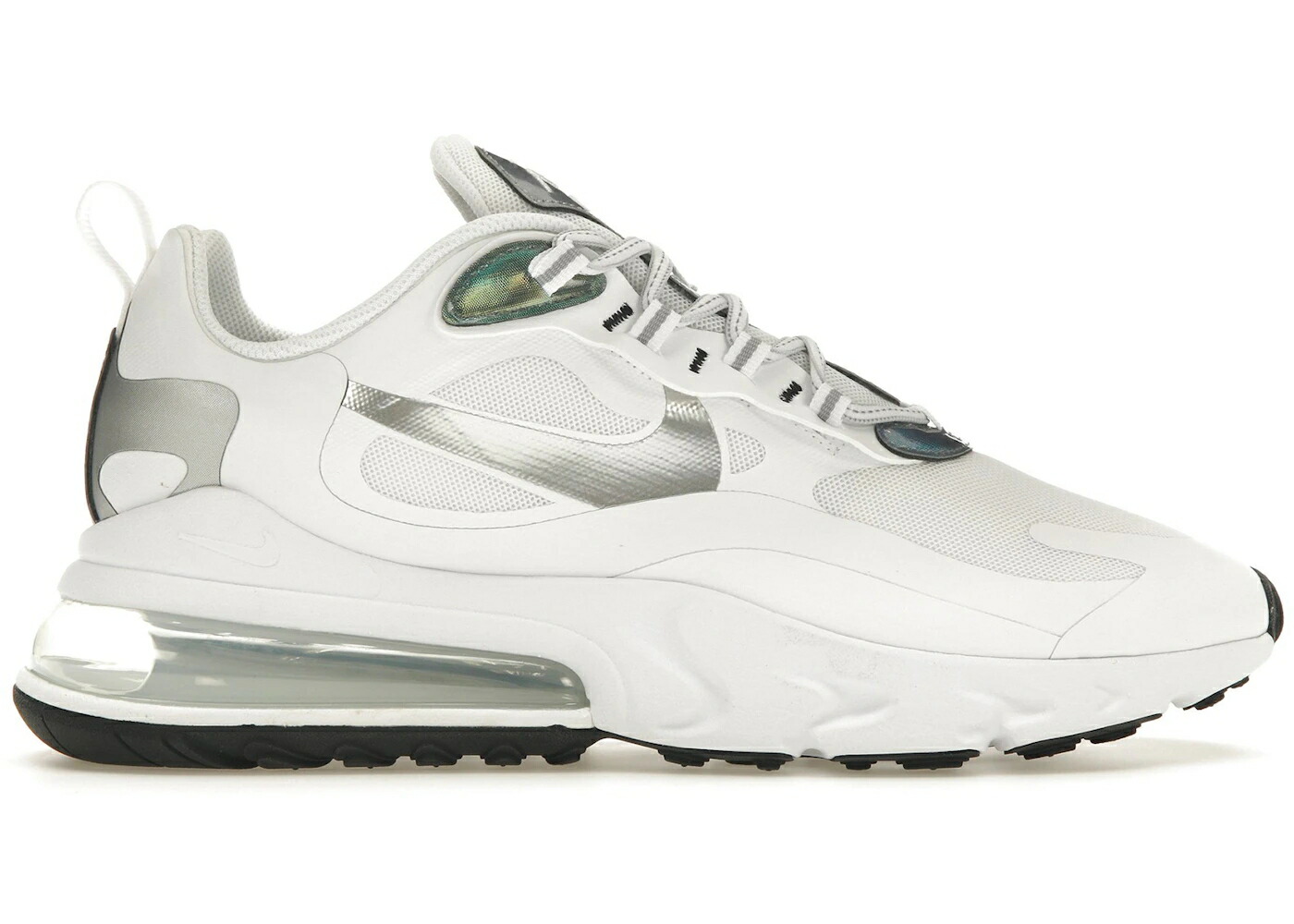 ナイキ マックス リアクト 白色 ホワイト エアマックス スニーカー メンズ NIKE AIR MAX 270 REACT WHITE IRIDESCENT / WHITE IRIDESCENT