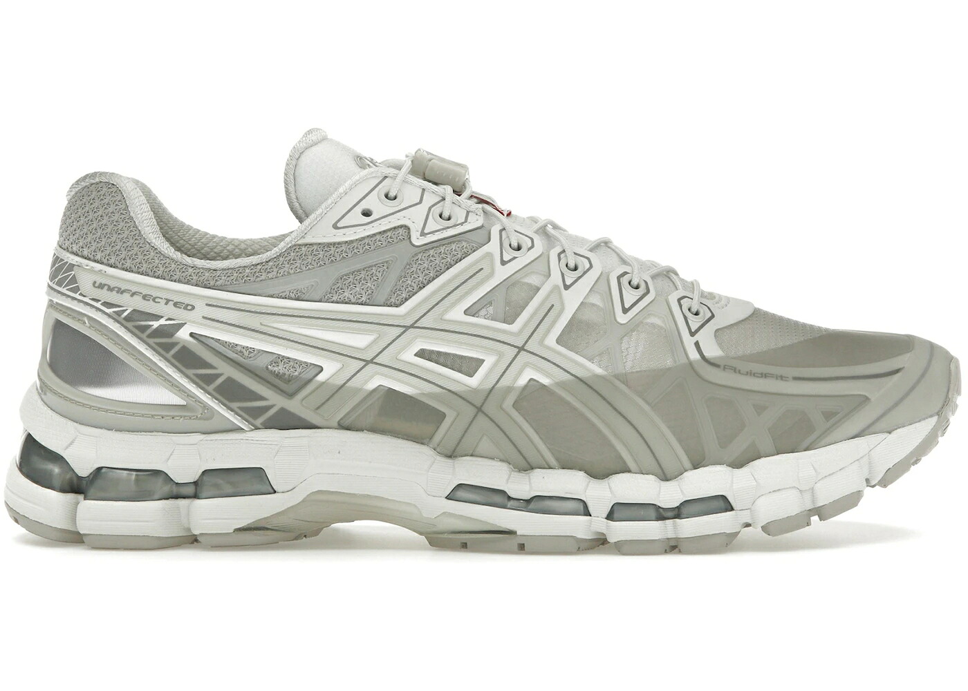 アシックス 皮膚軟化剤 薄墨色 薄墨色 スニーカー メンズ ASICS GEL-KAYANO 20 UNAFFECTED CREAM LAKE GREY / CREAM LAKE GREY