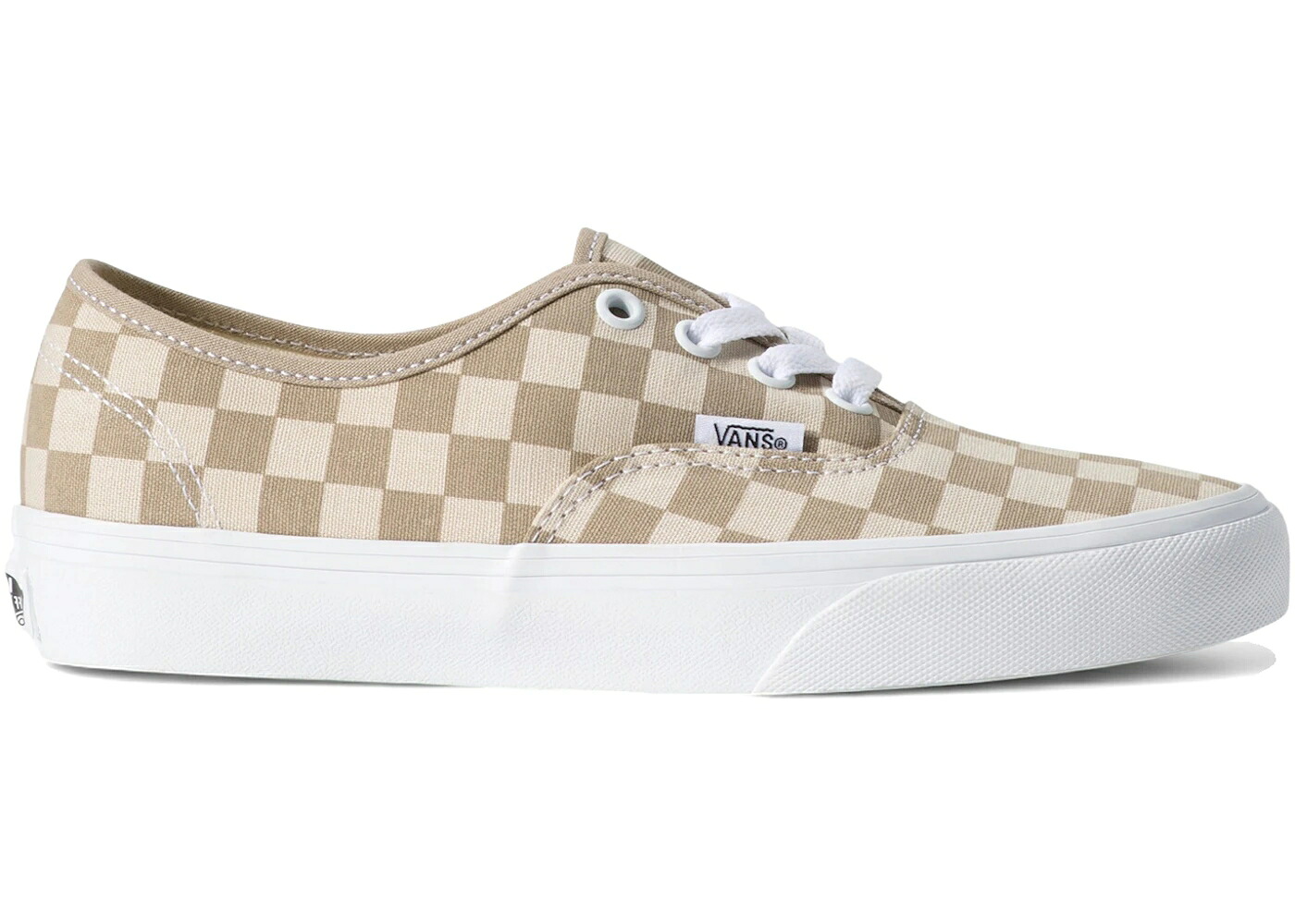 ヴァンズ バンズ オーセンティック 薄墨色 薄墨色 ベージュ スニーカー メンズ VANS AUTHENTIC CHECKERBOARD ALUMINUM GREY OATMEAL BEIGE / ALUMINUM GREY OATMEAL BEIGE