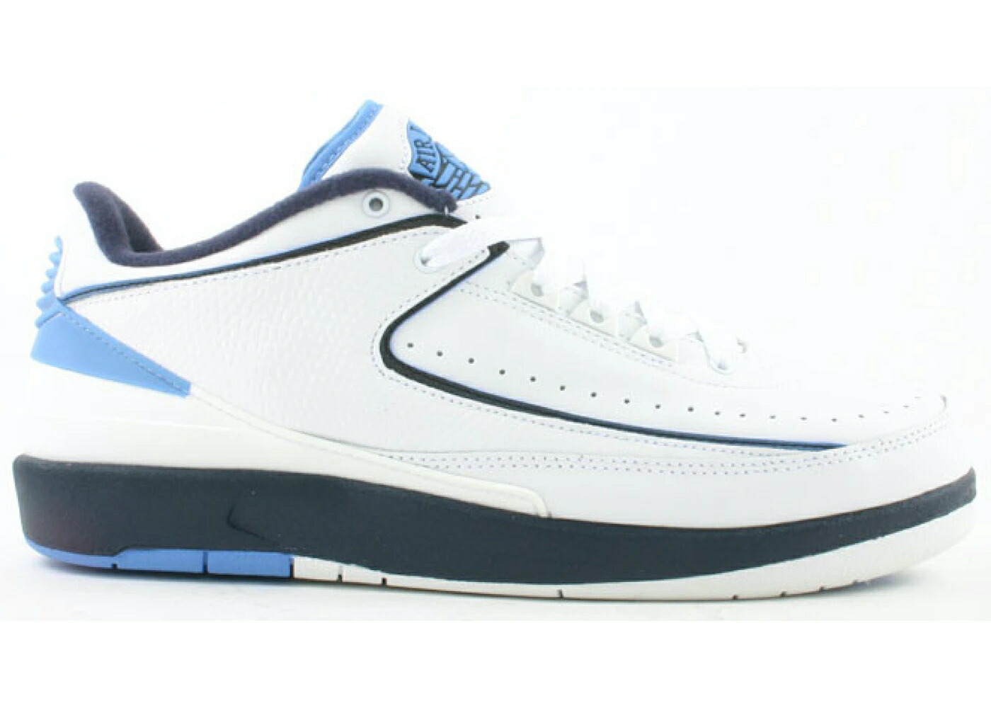 ナイキ ジョーダン 青み 青色 白いこと 白いこと 紺色 米国海軍 スニーカー メンズ JORDAN 2 RETRO LOW UNIVERSITY BLUE (2004) / WHITE MIDNIGHT NAVY COLUMBIA