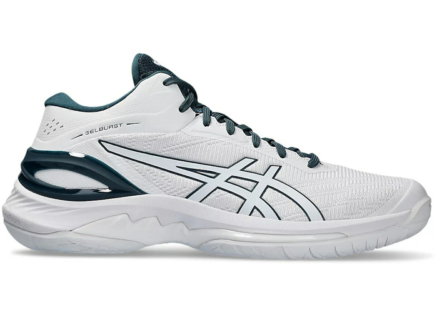 アシックス 白色 ホワイト 青色 ブルー スニーカー メンズ ASICS GELBURST 28 WHITE MAGNETIC BLUE / WHITE MAGNETIC BLUE