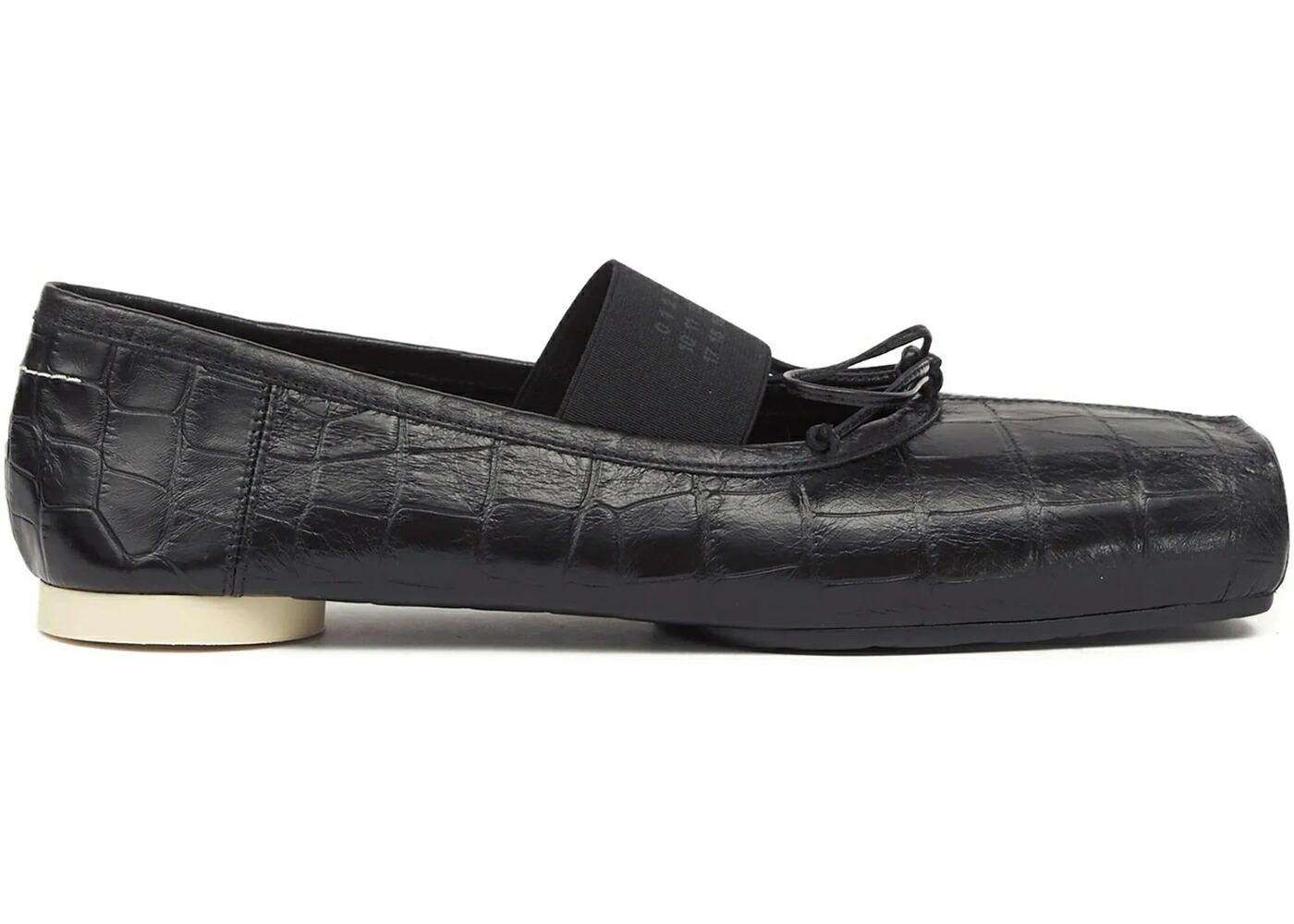 メゾンマルジェラ 黒いこと 黒いこと WOMEN\u0027S スニーカー レディース MAISON MARGIELA MAISON MARGIELA MM6 BALLET FLAT BLACK CROC PRINT (WOMEN\u0027S) /