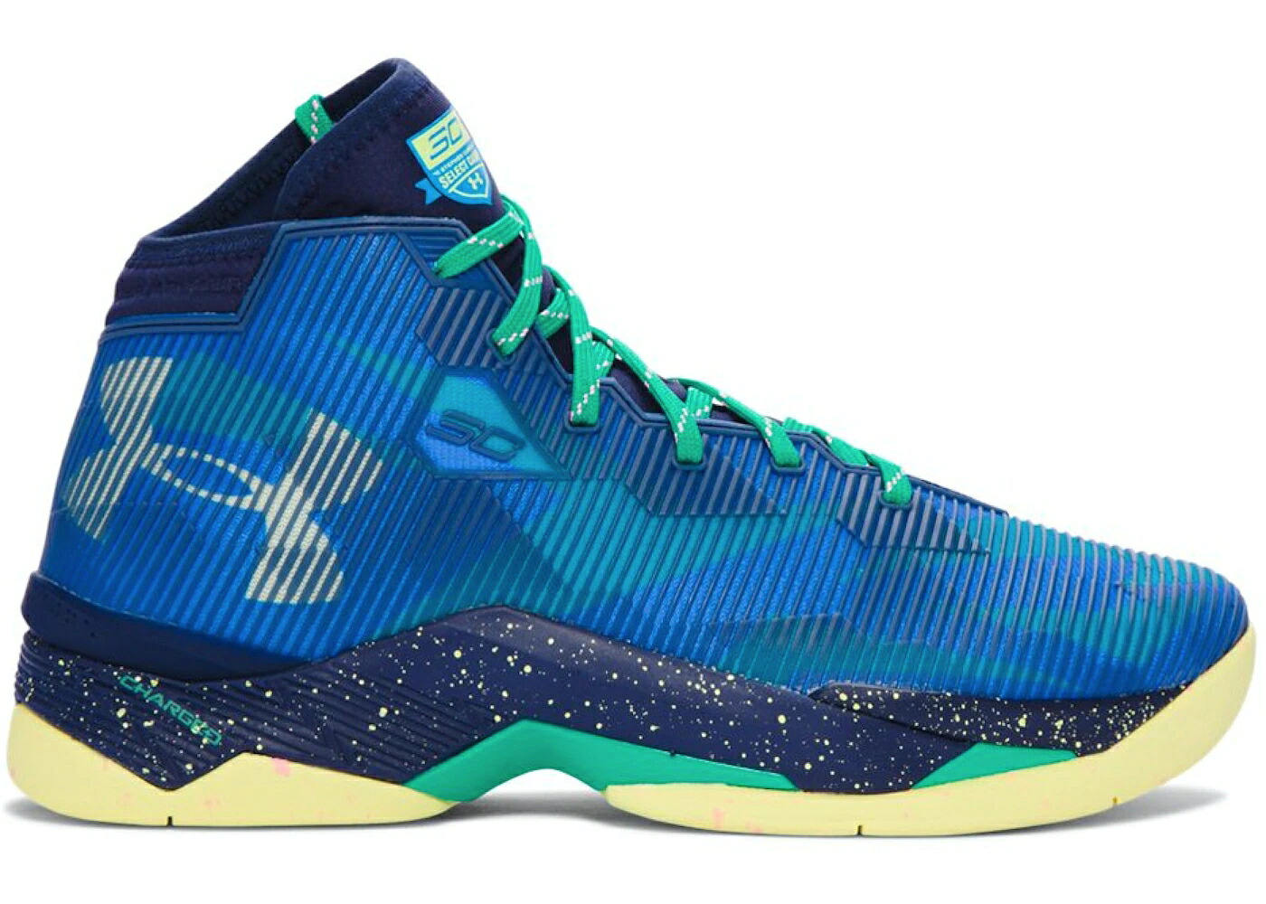 カリー セレクト 青色 ブルー ヒート 紺色 ネイビー アンダーアーマー 2.5 スニーカー メンズ UNDER ARMOUR UA CURRY SC30 SELECT / BLUE HEAT MIDNIGHT NAVY TAXI