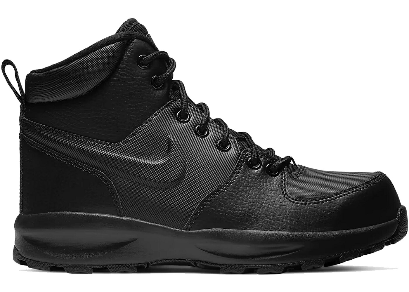 ナイキ マノア なめし革 黒いこと 黒いこと 御坊っちゃん キッズ NIKE MANOA LEATHER TRIPLE BLACK (GS) / BLACK BLACK BLACK もの言う花 マタニティ スニーカー