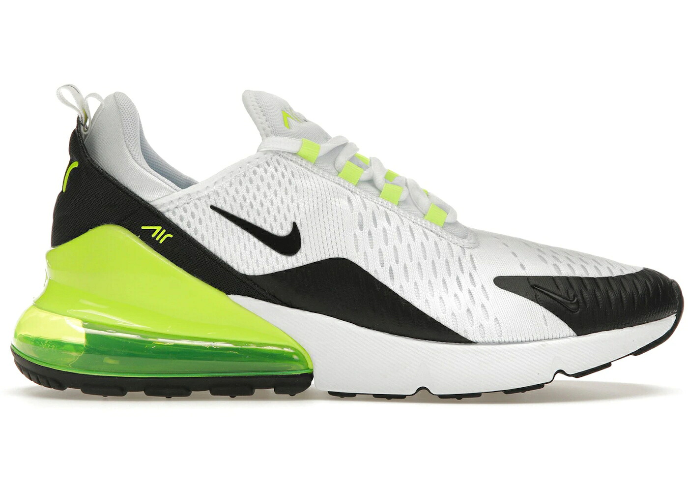 ナイキ マックス 白いこと 白いこと 黒いこと 黒いこと 大気圏マックス スニーカー ユニ一発やる NIKE AIR MAX 270 WHITE BLACK VOLT / WHITE BLACK VOLT メンズ