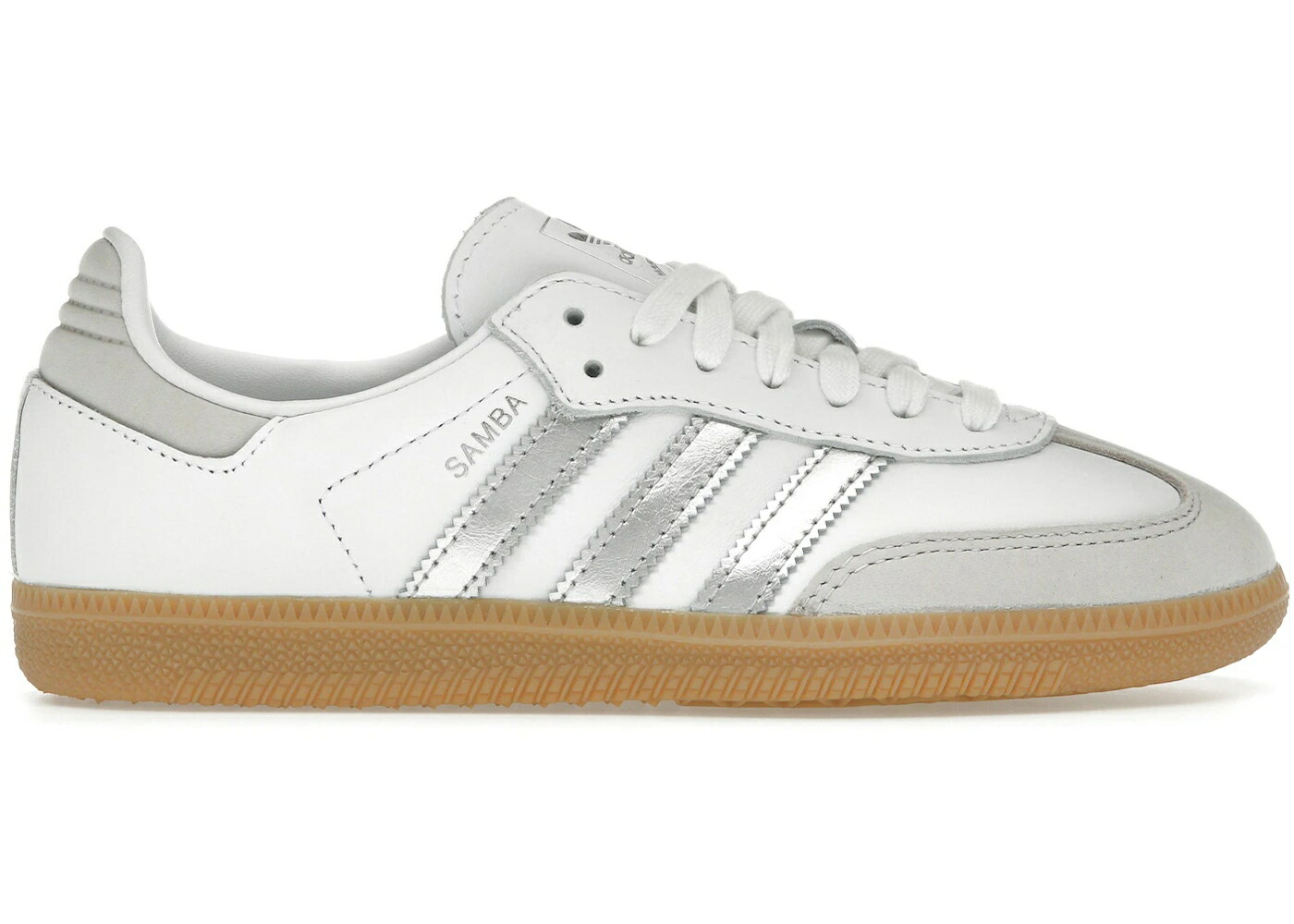 アディダス サンバ 白色 ホワイト 銀色 シルバー 灰色 グレー WOMEN スニーカー レディース ADIDAS SAMBA OG WHITE SILVER METALLIC GREY (WOMEN) / FOOTWEAR WHITE SILVER METALLIC