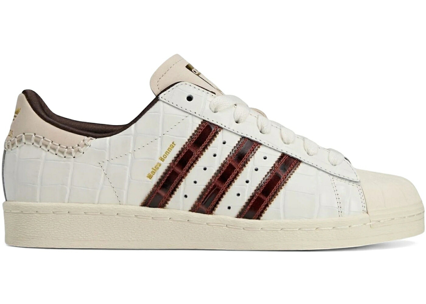 アディダス はやりっ児 白いこと 白いこと 赤銅色 赤銅色 狐狸 スニーカー メンズ ADIDAS SUPERSTAR WALES BONNER WHITE BROWN CROC / WONDER WHITE FOX BROWN WONDER