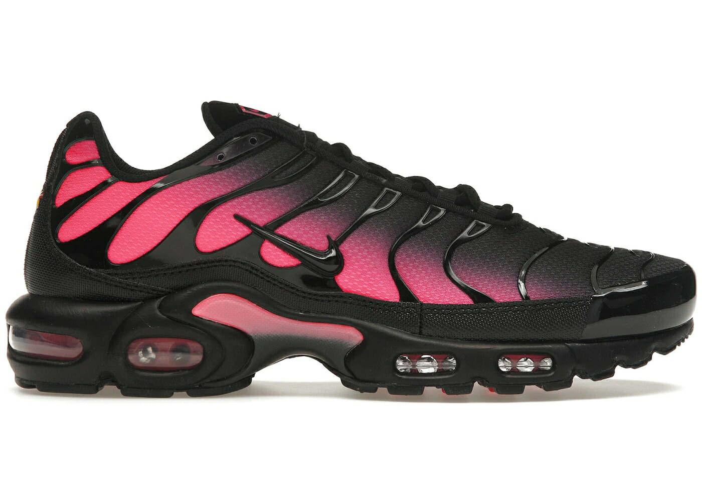 ナイキ マックス 黒いこと 黒いこと サクラ色 エアマックスプラス スニーカー メンズ NIKE AIR MAX PLUS BLACK HYPER PINK / BLACK HYPER PINK BLACK