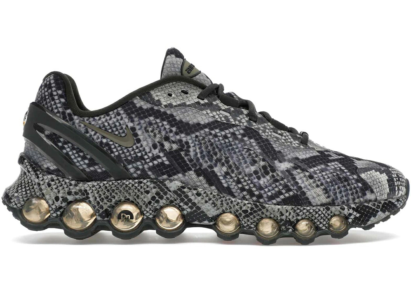 ナイキ マックス カーゴ カーキ 黒色 ブラック オリーブ エアマックス スニーカー メンズ NIKE AIR MAX DN8 SNAKESKIN / CARGO KHAKI BLACK NEUTRAL OLIVE|スニケス