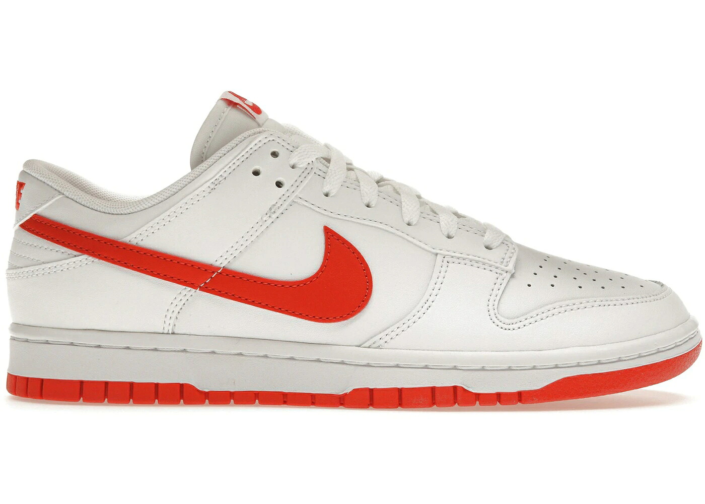 ナイキ ダンク 白色 ホワイト 赤 レッド ダンクロー スニーカー メンズ NIKE DUNK LOW RETRO WHITE PICANTE RED / WHITE PICANTE RED