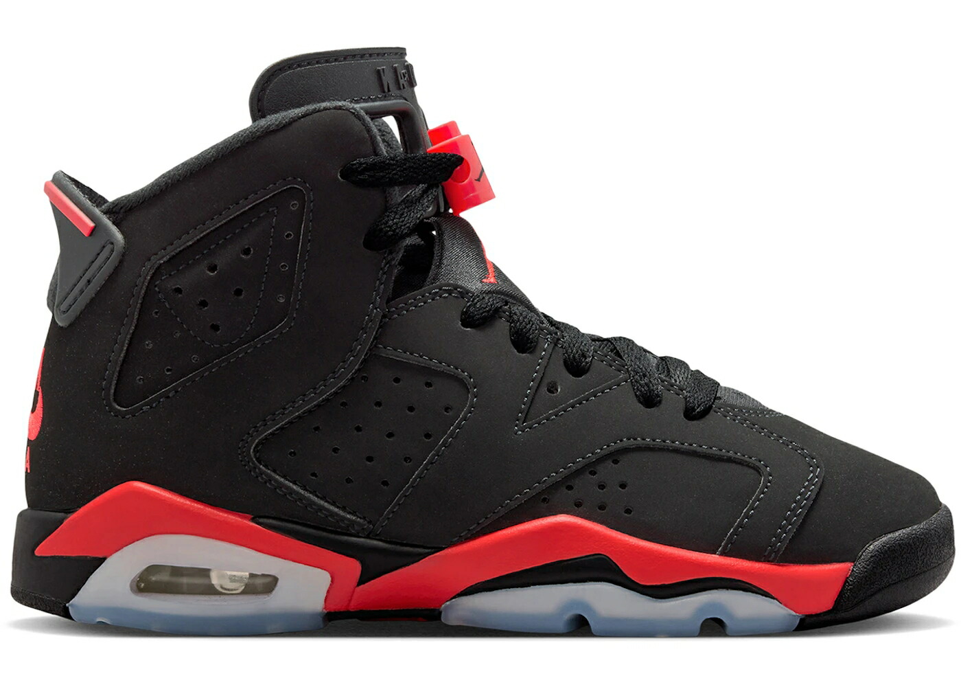 ナイキ ジョーダン 意趣晴らし 黒いこと 黒いこと お坊っちゃん キッズ JORDAN 6 RETRO REVERSE INFRARED (GS) / BLACK INFRARED もの言う花 マタニティ スニーカー