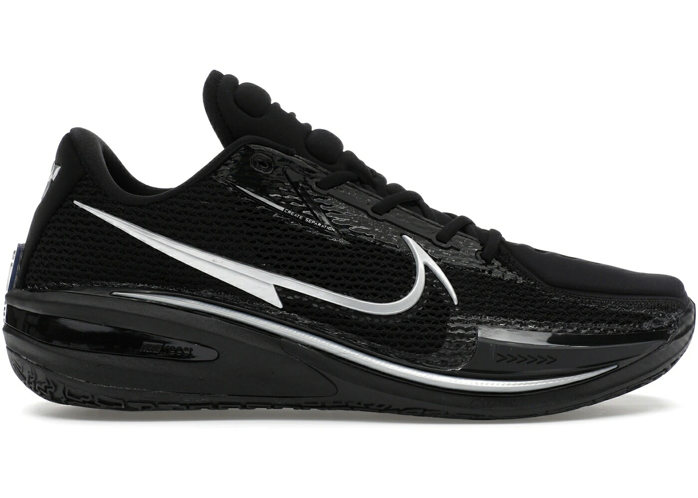 ナイキ ズーム 黒色 ブラック スニーカー メンズ NIKE AIR ZOOM GT CUT BLACK CHROME / BLACK CHROME