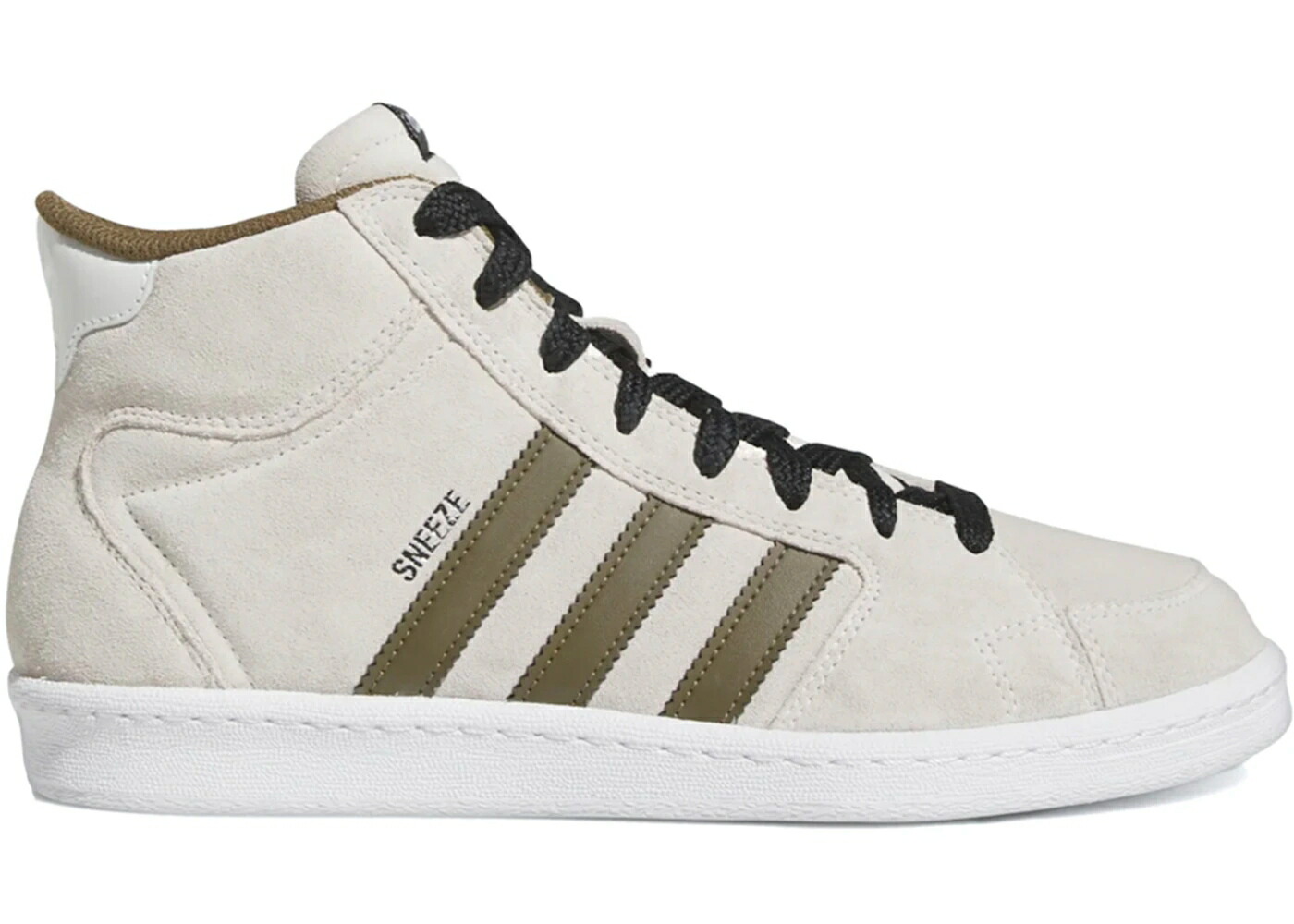アディダス 白色 ホワイト オリーブ コア スニーカー メンズ ADIDAS SUPERSKATE SNEEZE MAGAZINE WHITE / CLOUD WHITE TRACE OLIVE CORE